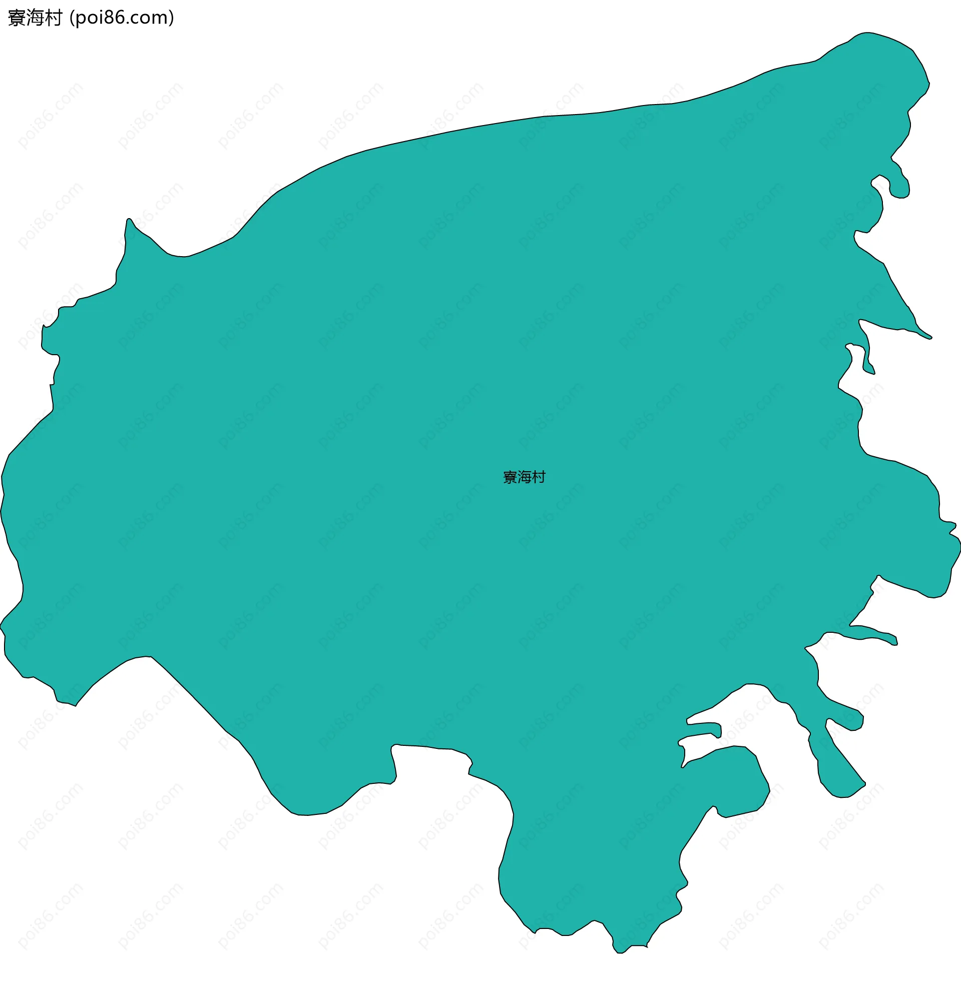 寮海村边界地图