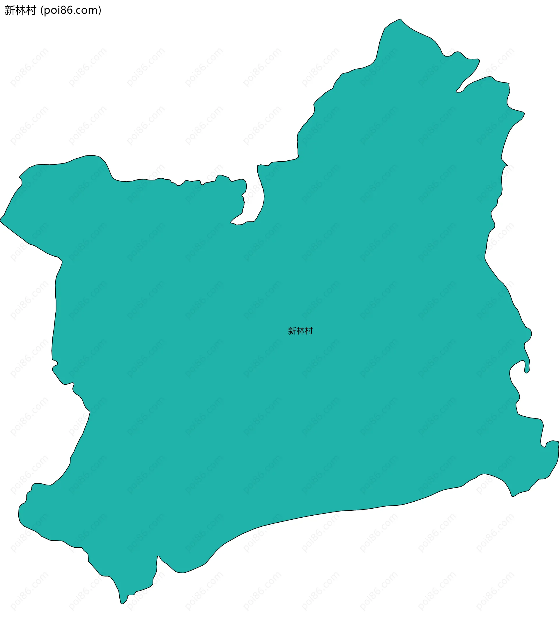 新林村边界地图