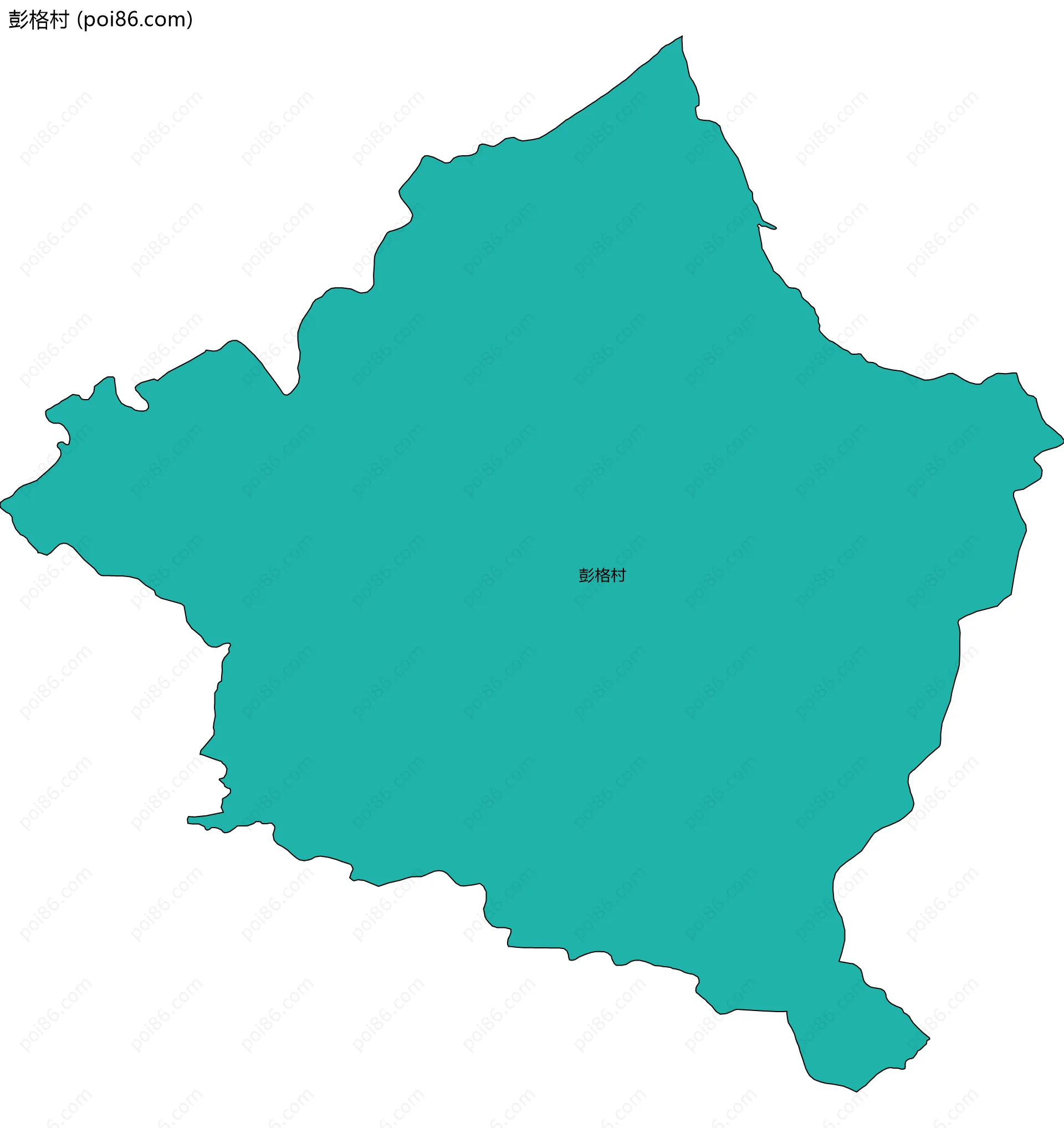 彭格村边界地图