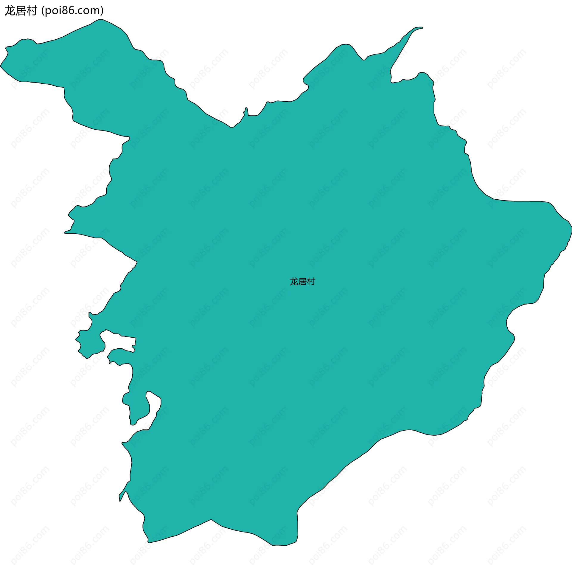 龙居村边界地图