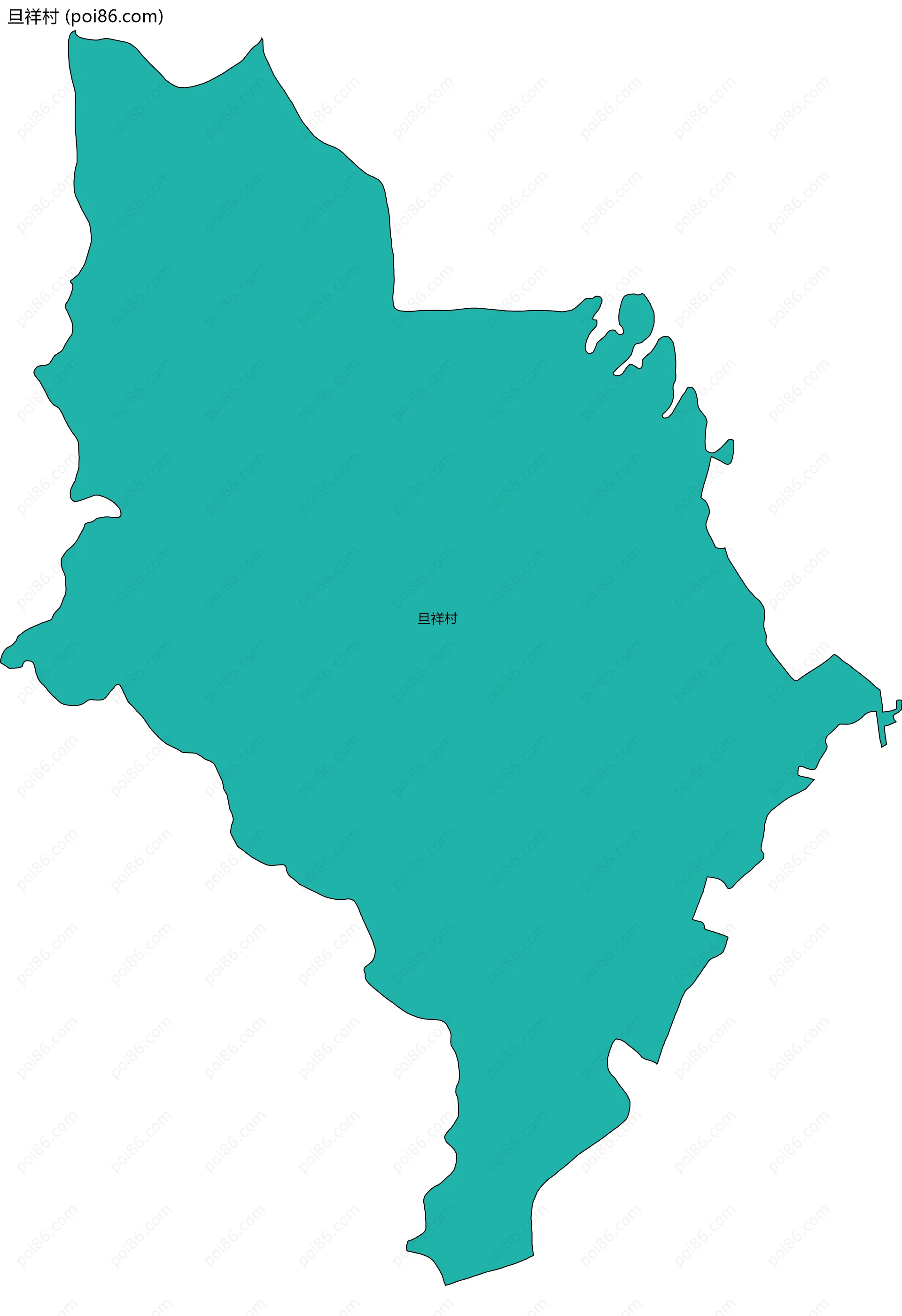 旦祥村边界地图