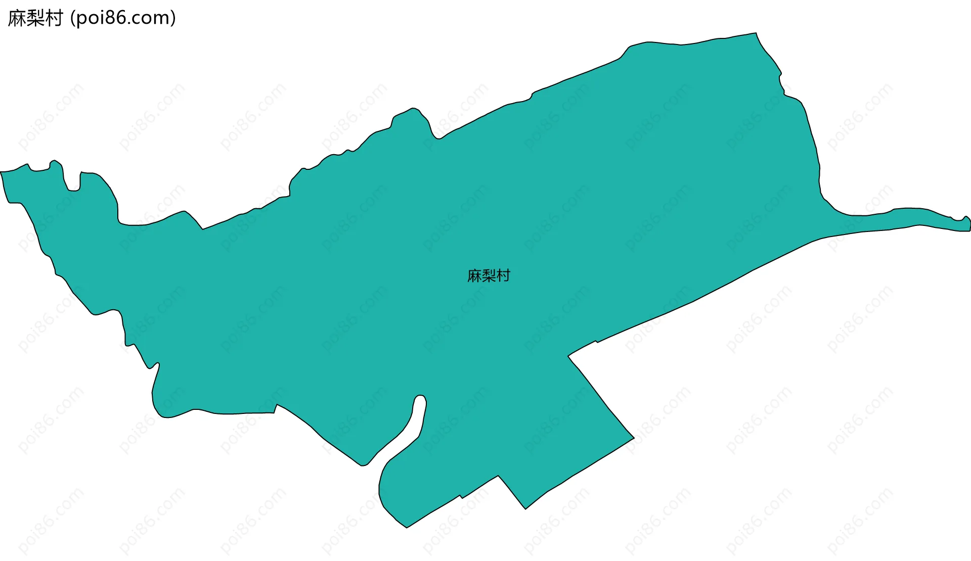 麻梨村边界地图