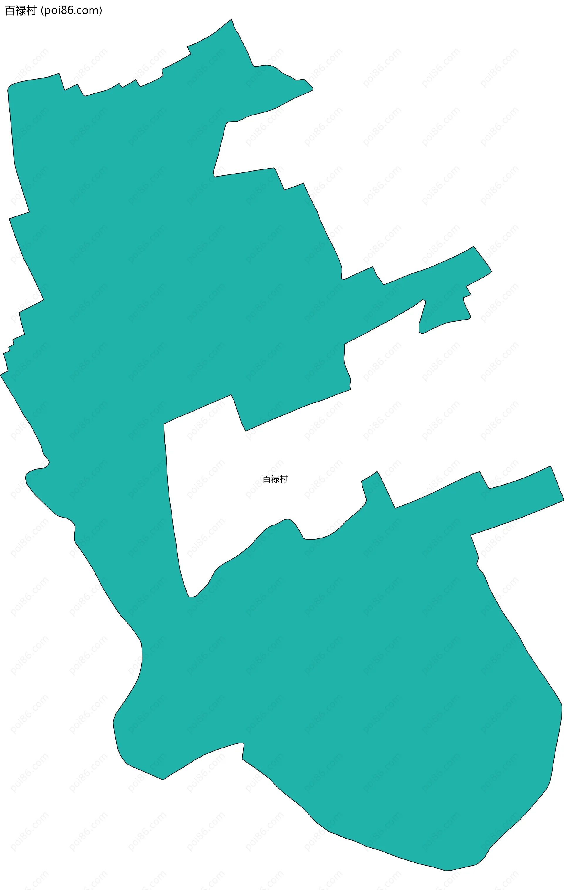 百禄村边界地图