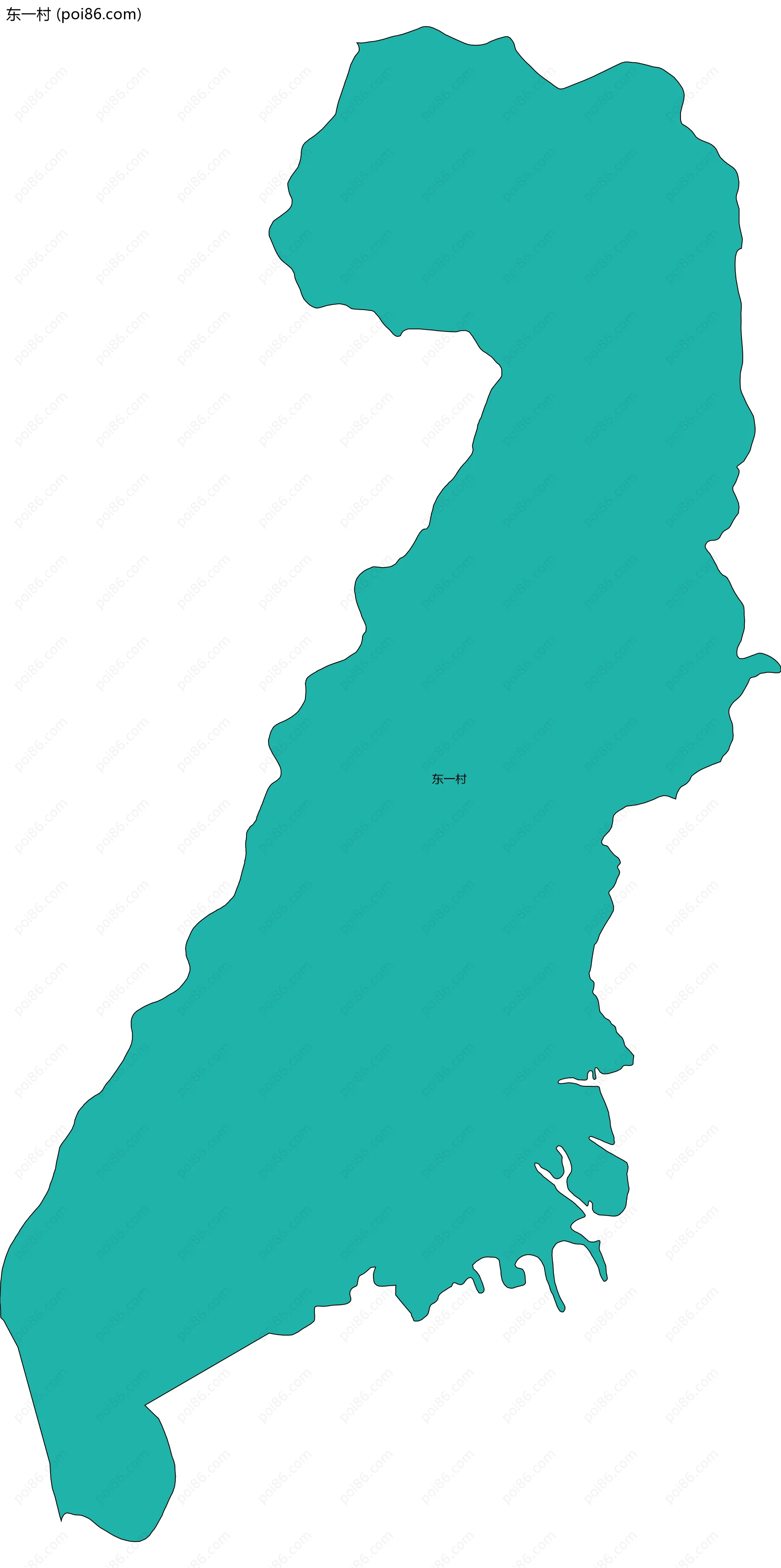 东一村边界地图