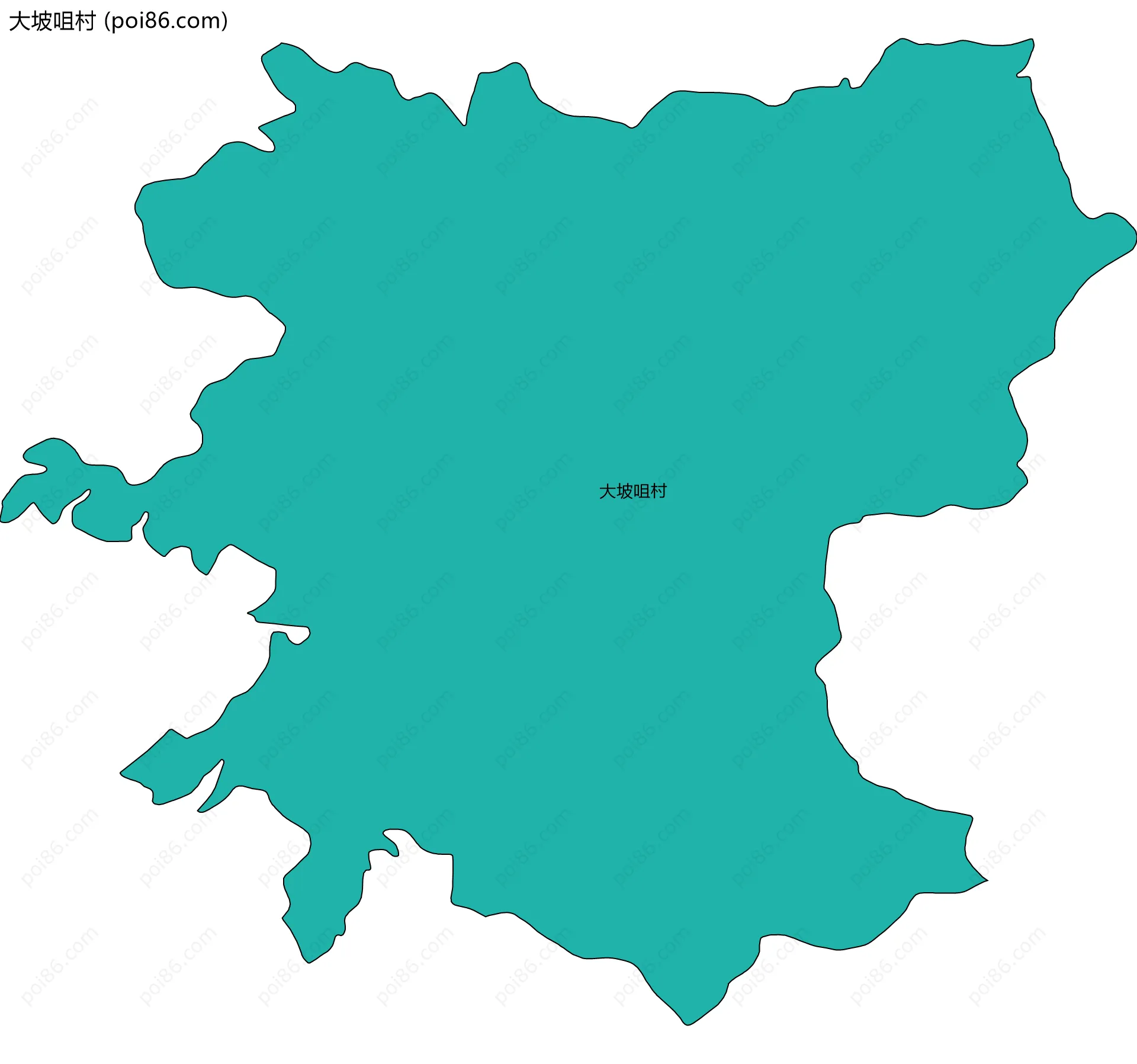 大坡咀村边界地图