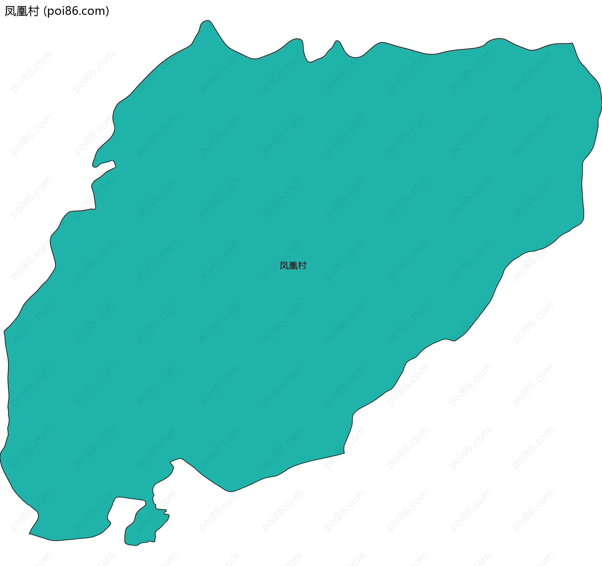 凤凰村边界地图