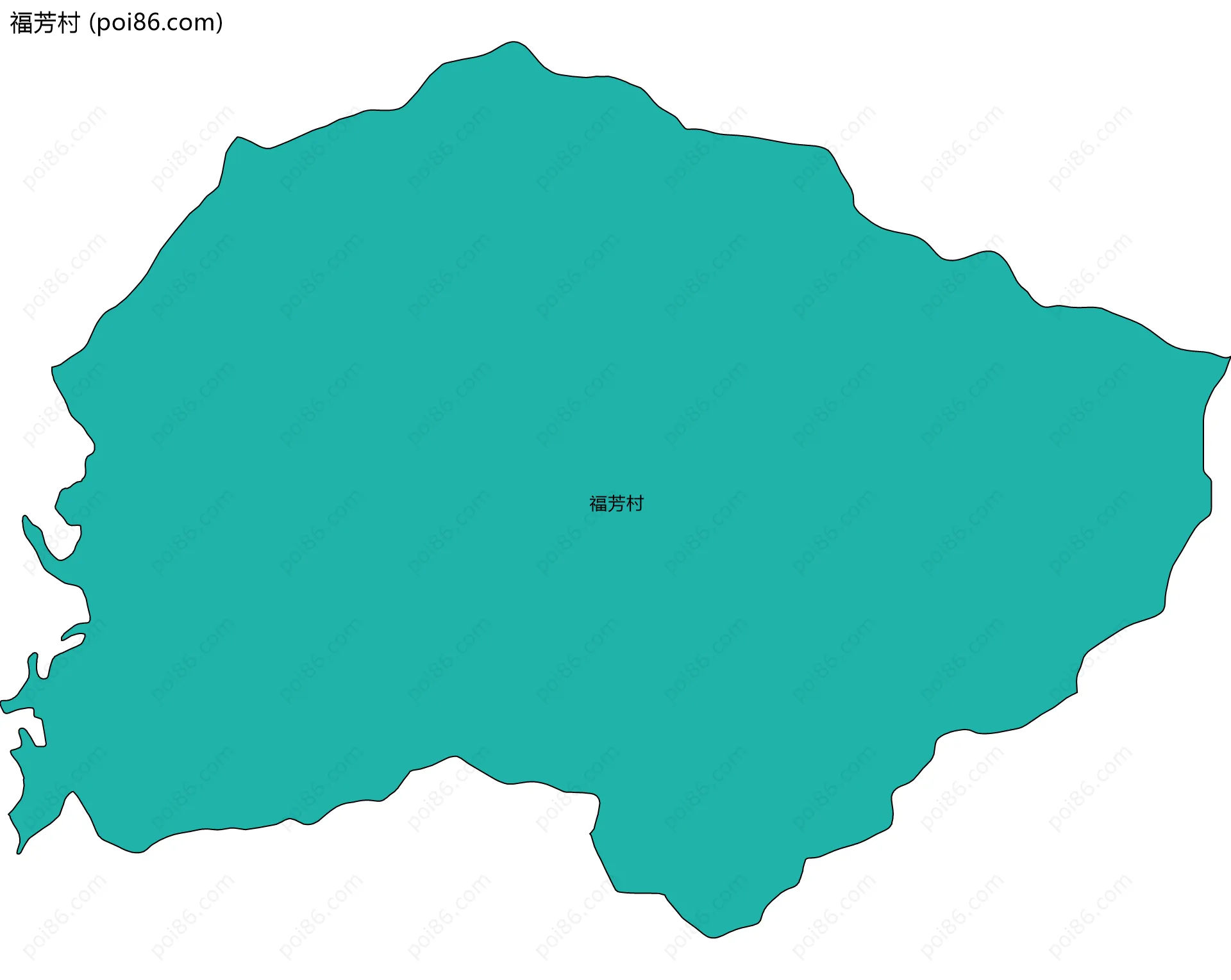 福芳村边界地图