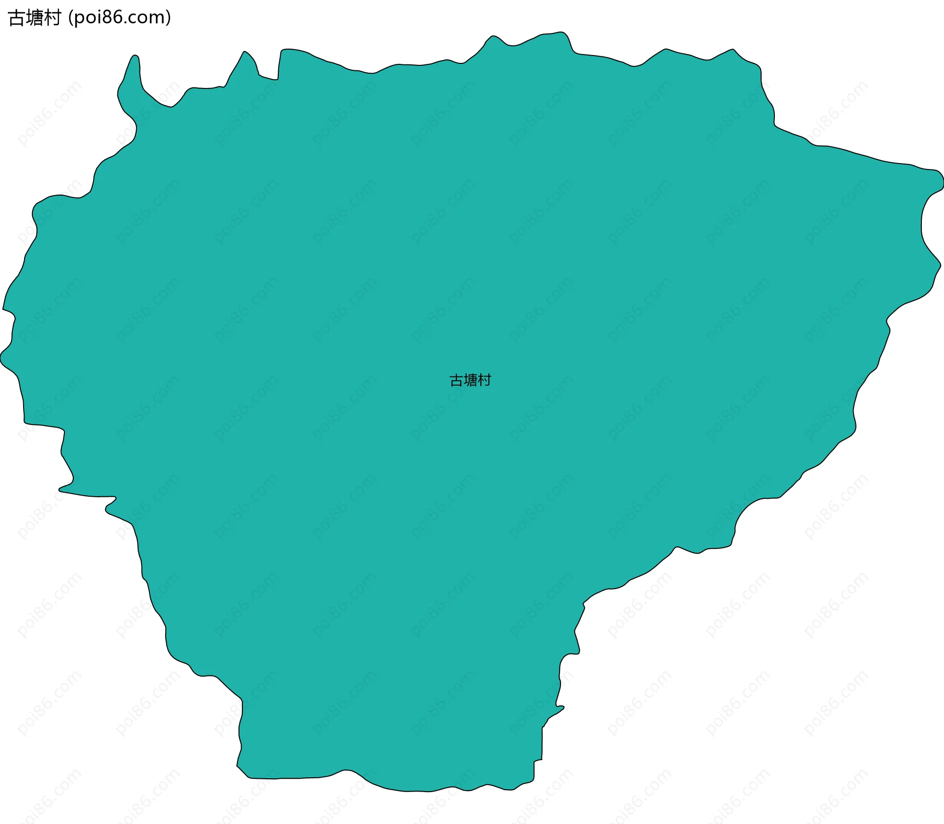 古塘村边界地图