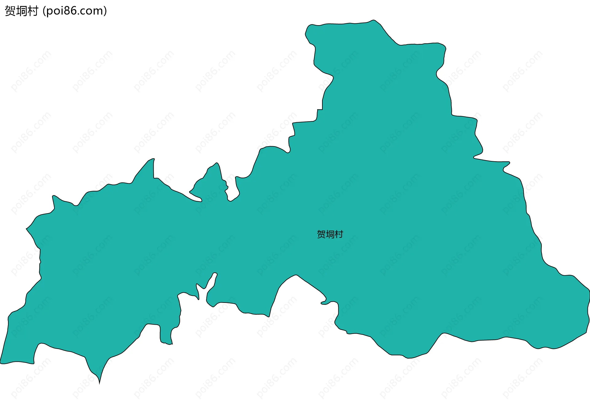 贺垌村边界地图