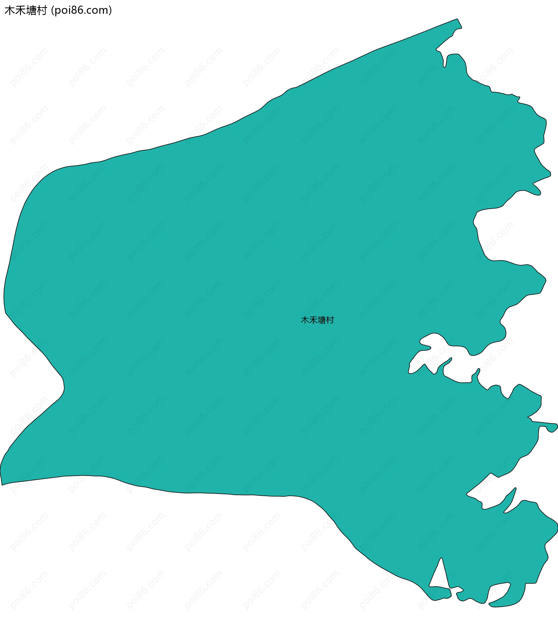 木禾塘村边界地图