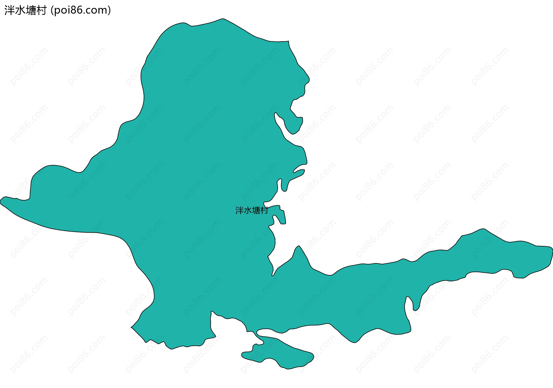 泮水塘村边界地图