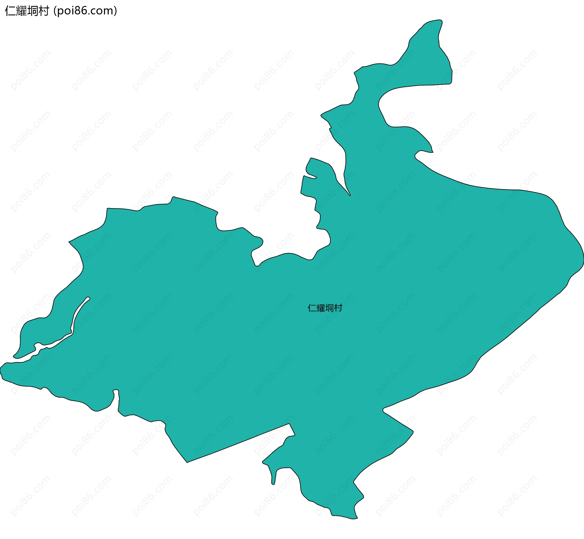 仁耀垌村边界地图