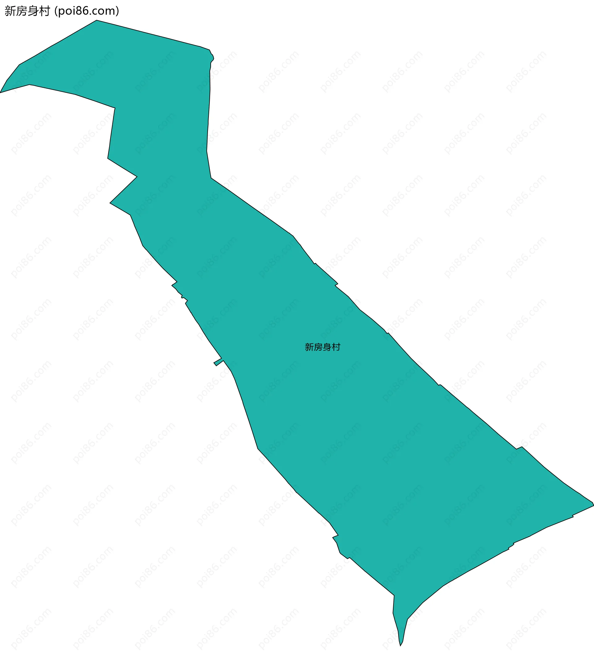 新房身村边界地图