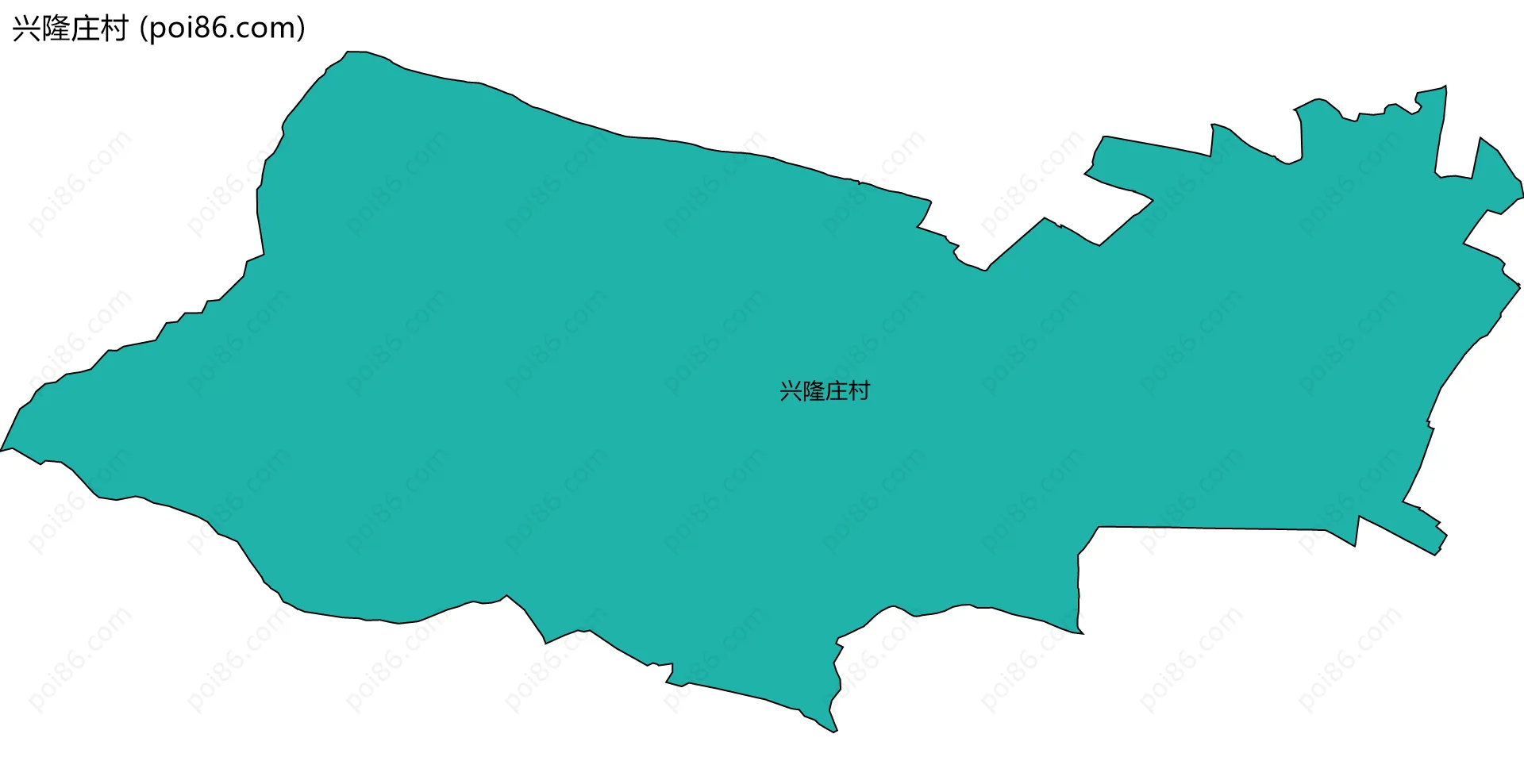 兴隆庄村边界地图