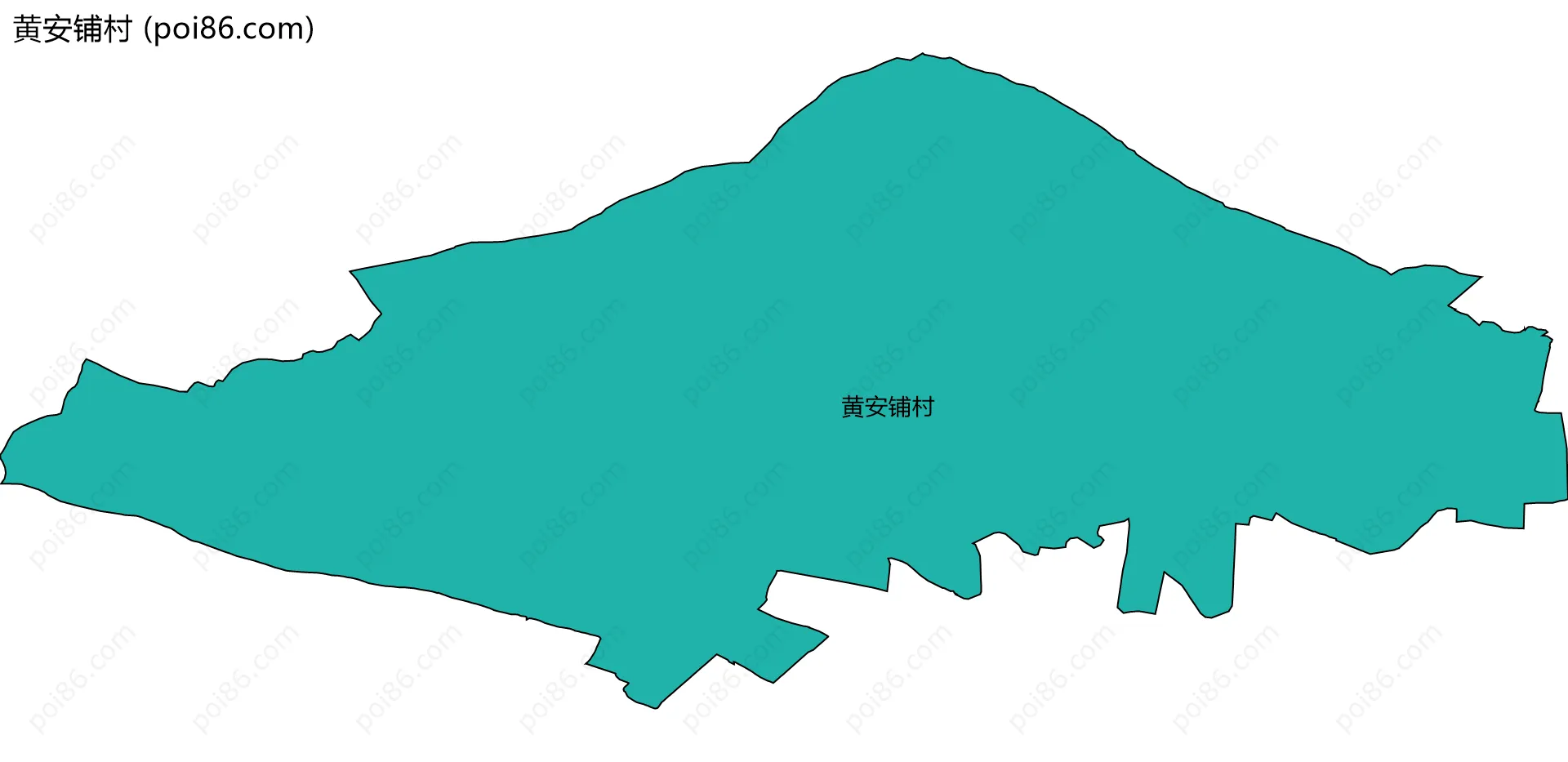 黄安铺村边界地图