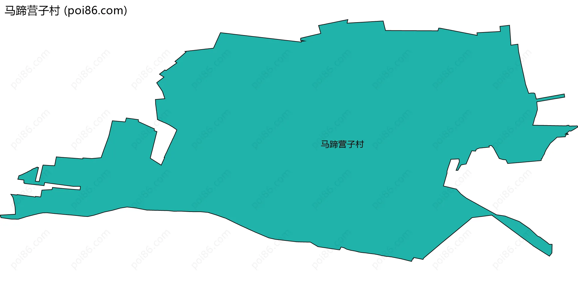 马蹄营子村边界地图