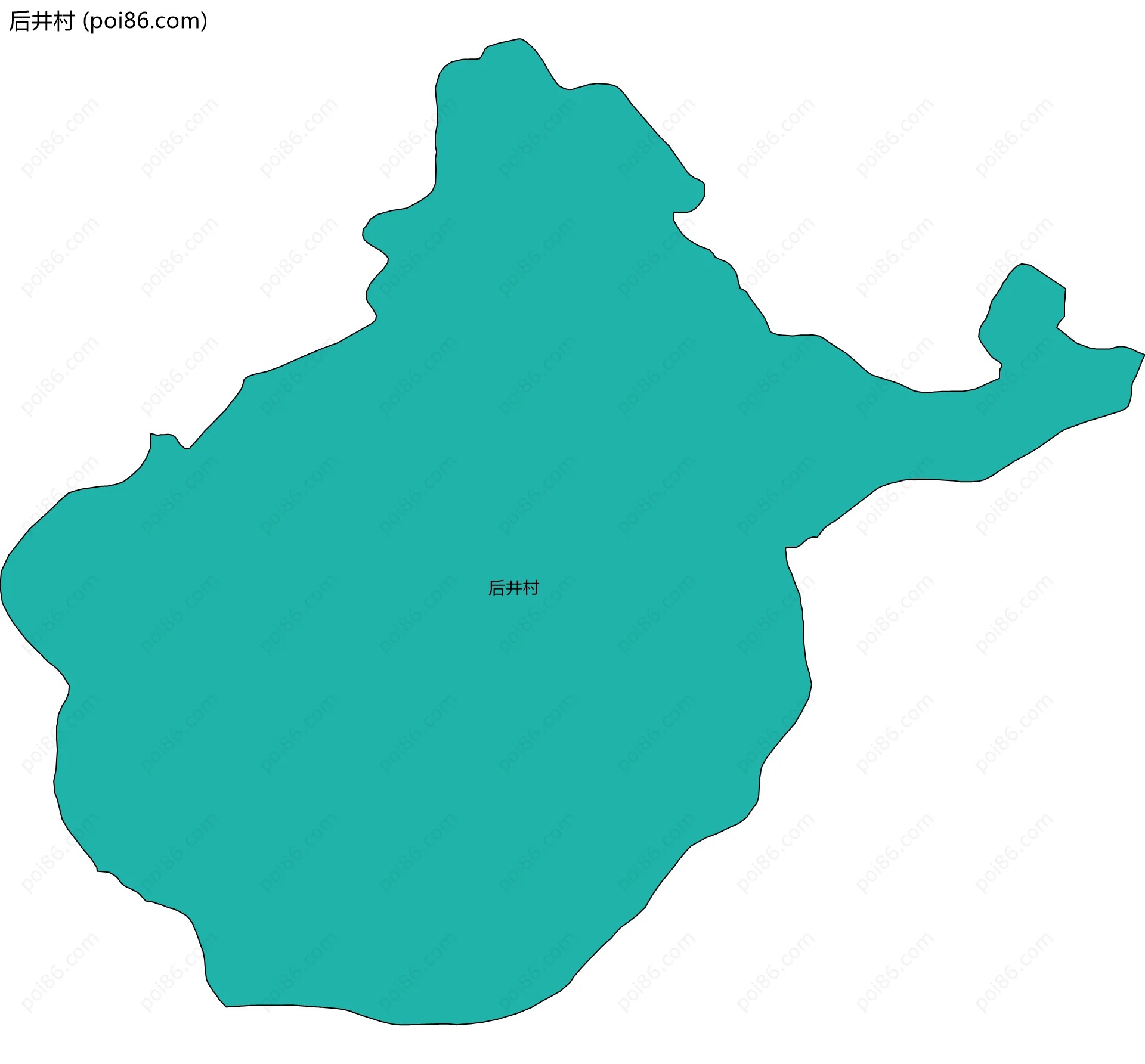 后井村边界地图