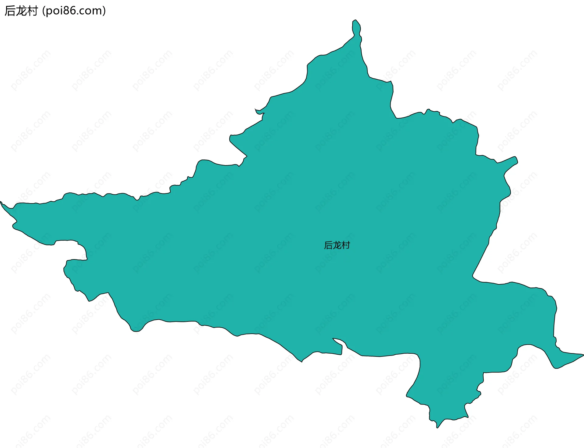 后龙村边界地图