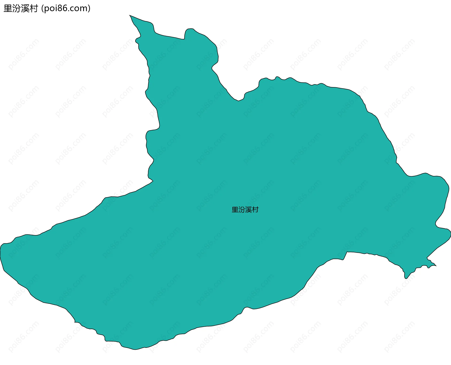 里汾溪村边界地图