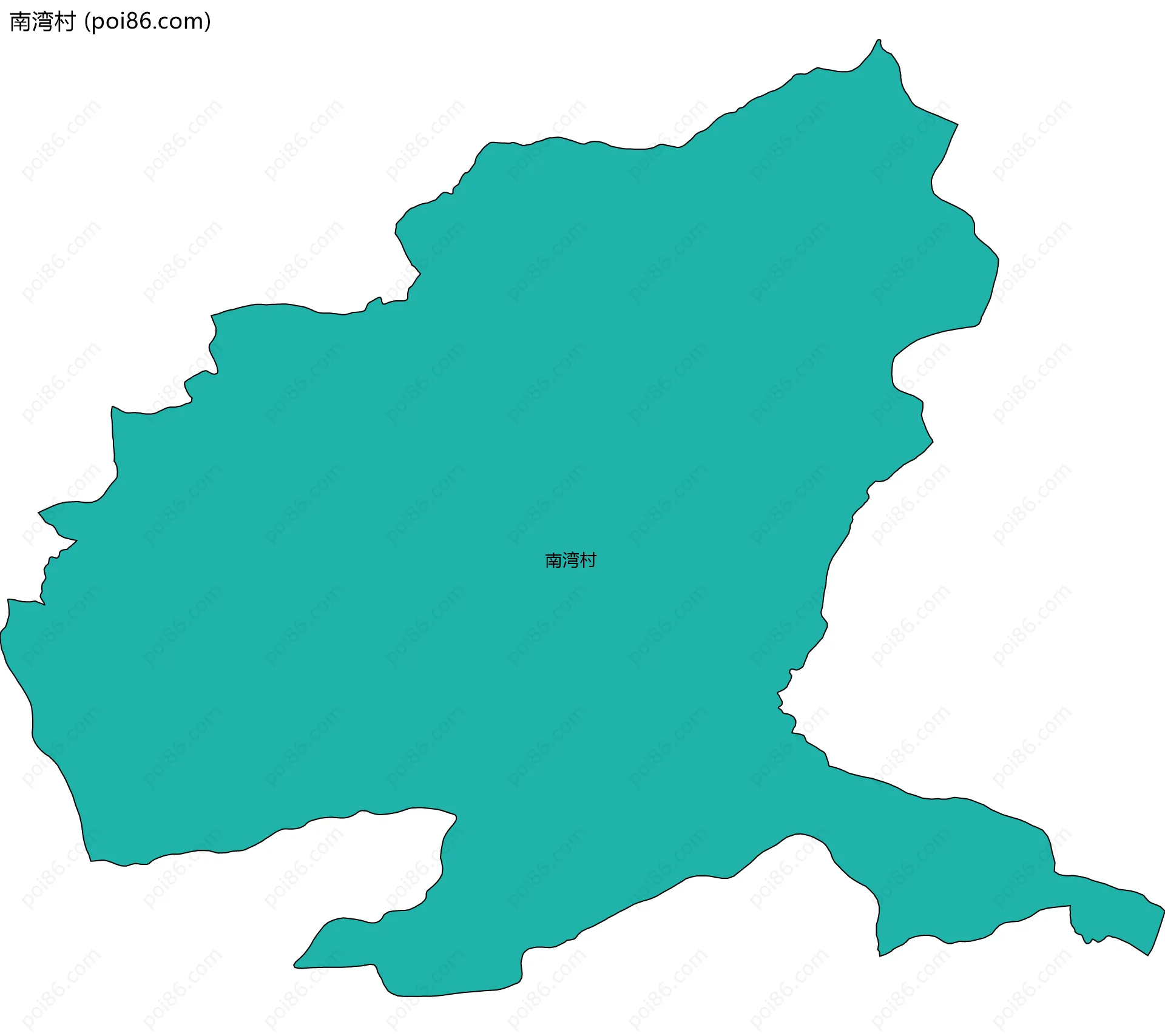 南湾村边界地图