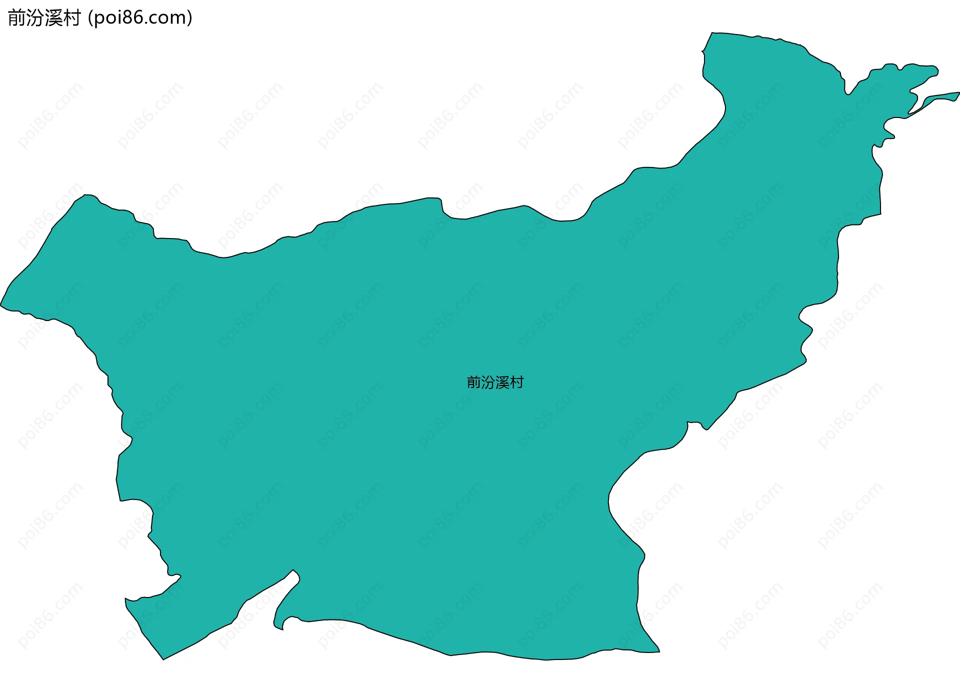 前汾溪村边界地图
