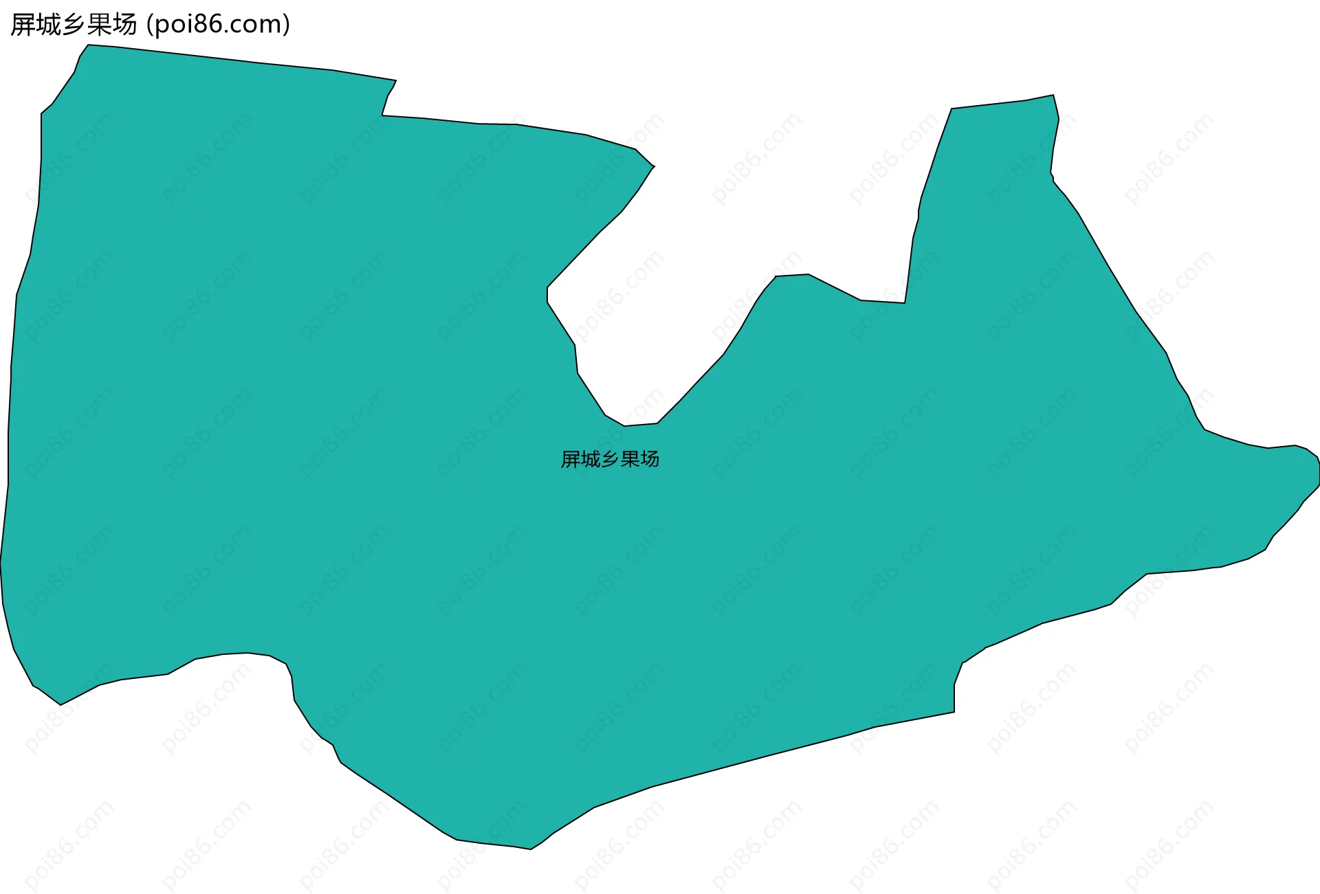 屏城乡果场边界地图