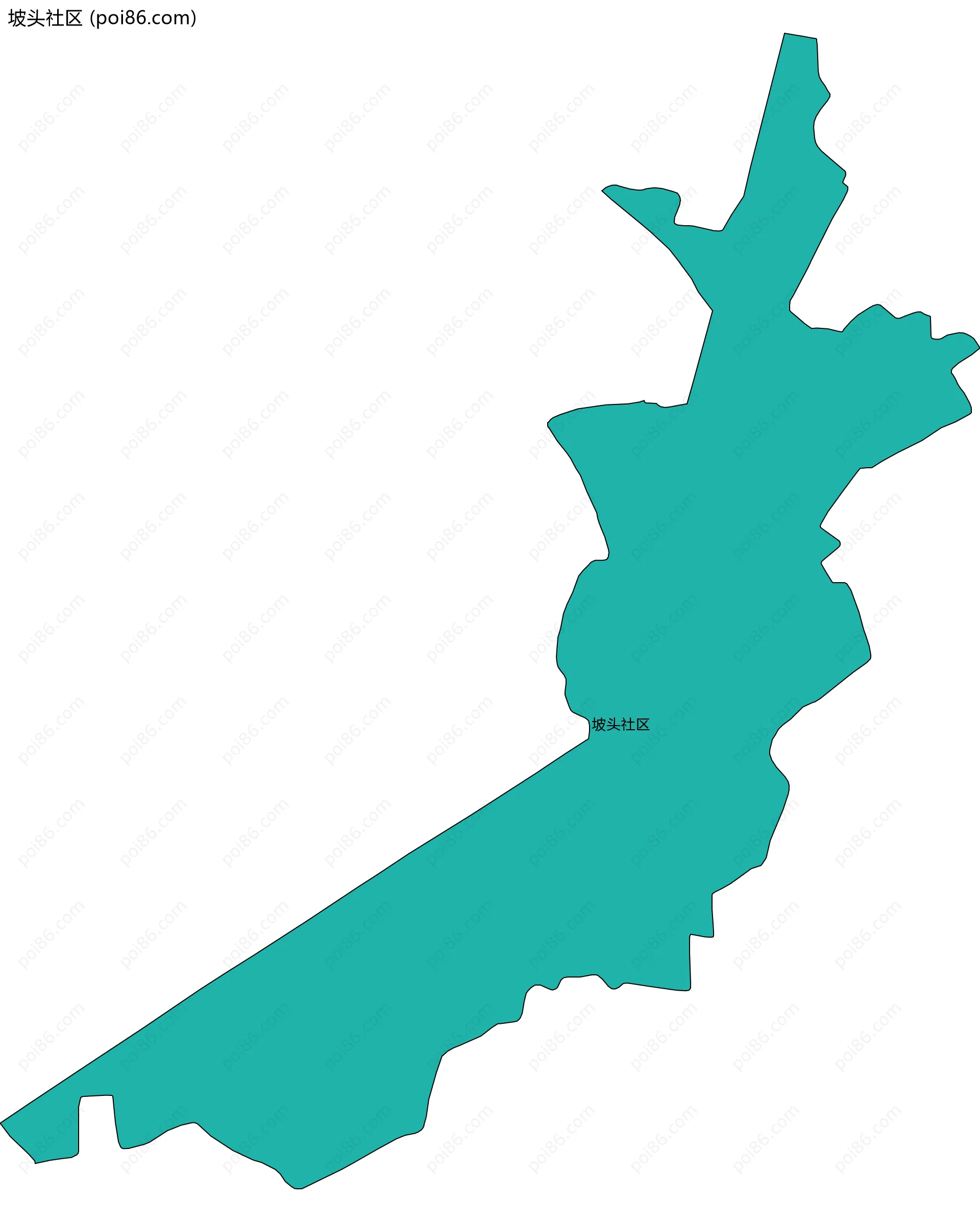 坡头社区边界地图