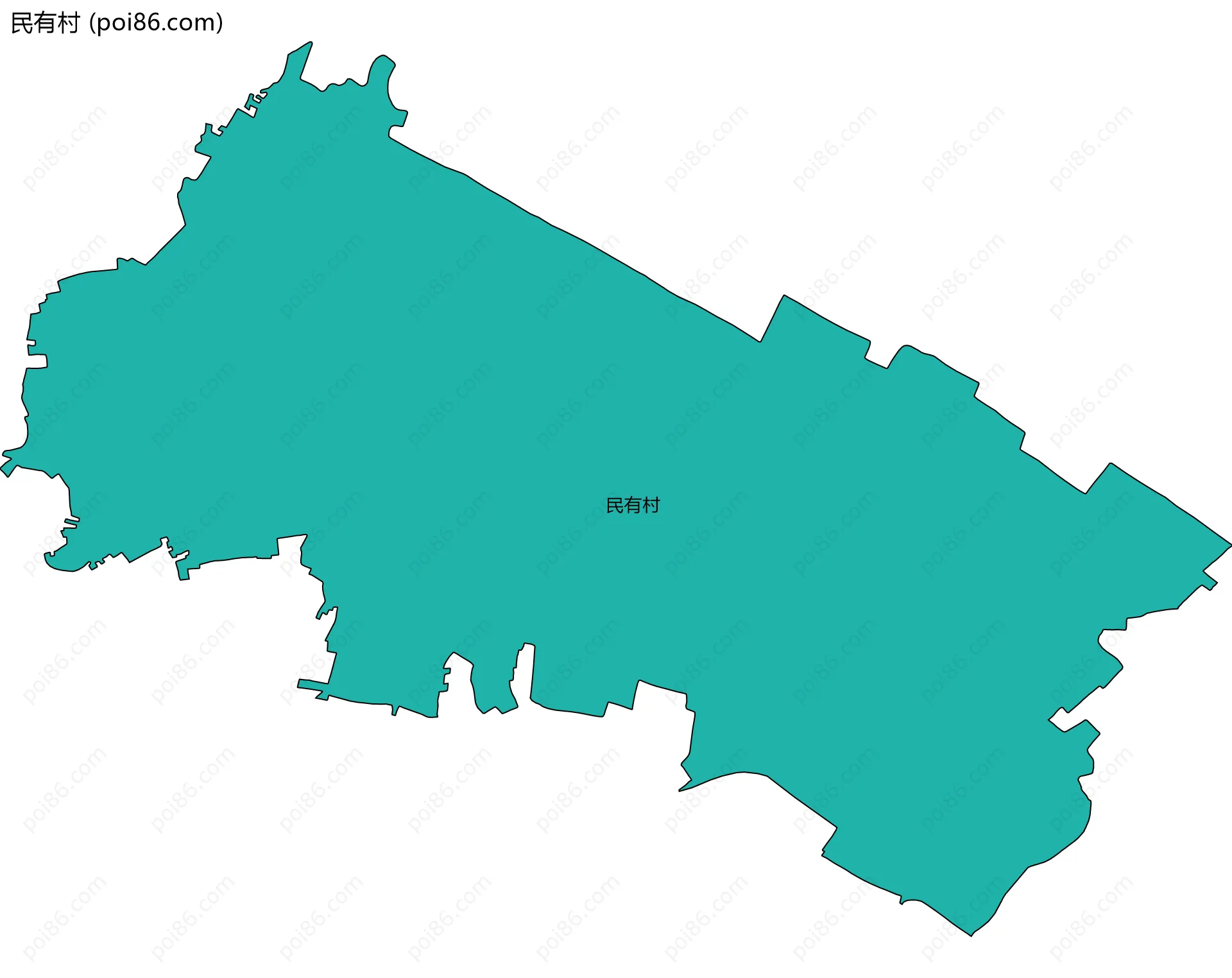 民有村边界地图