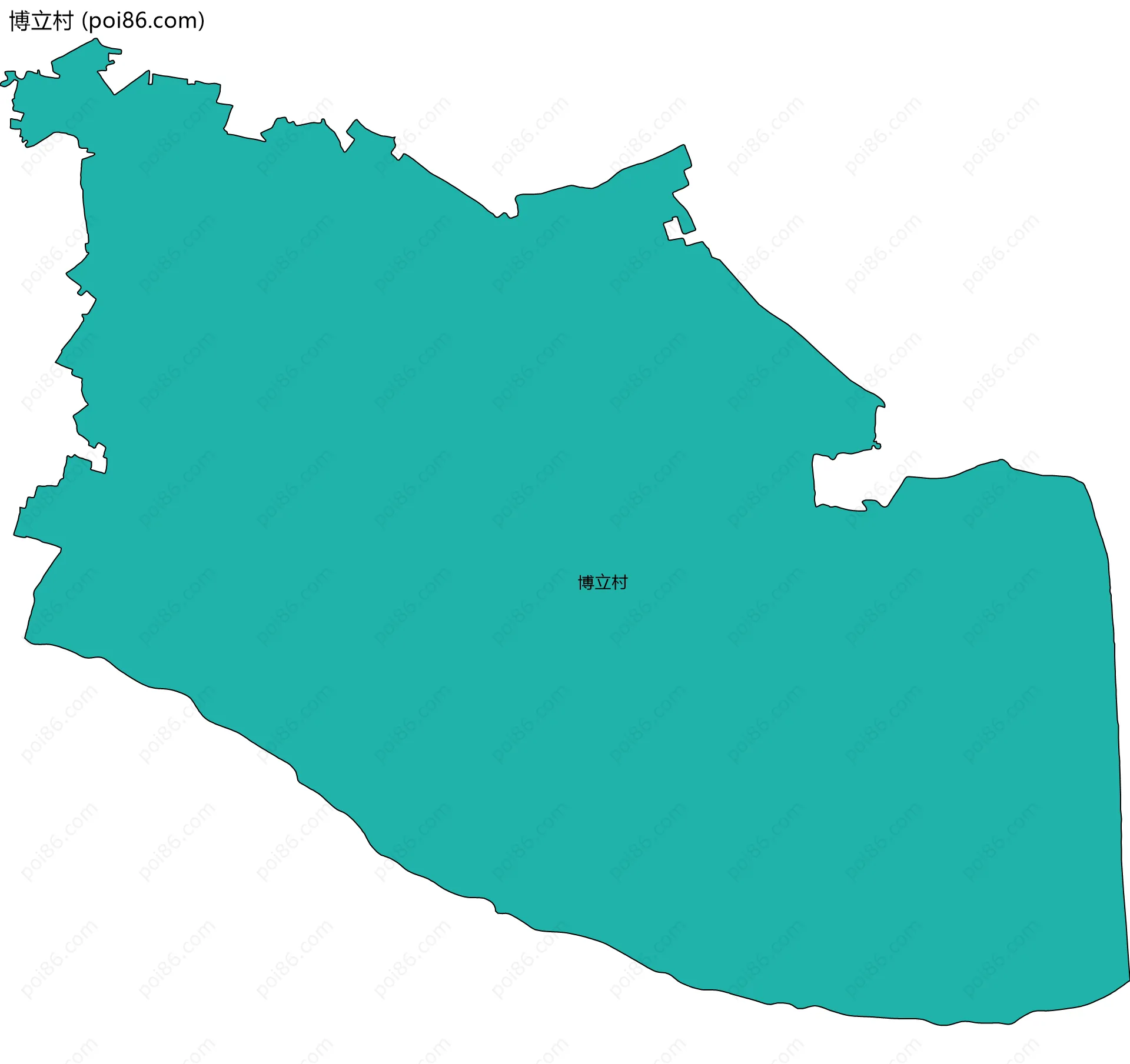 博立村边界地图