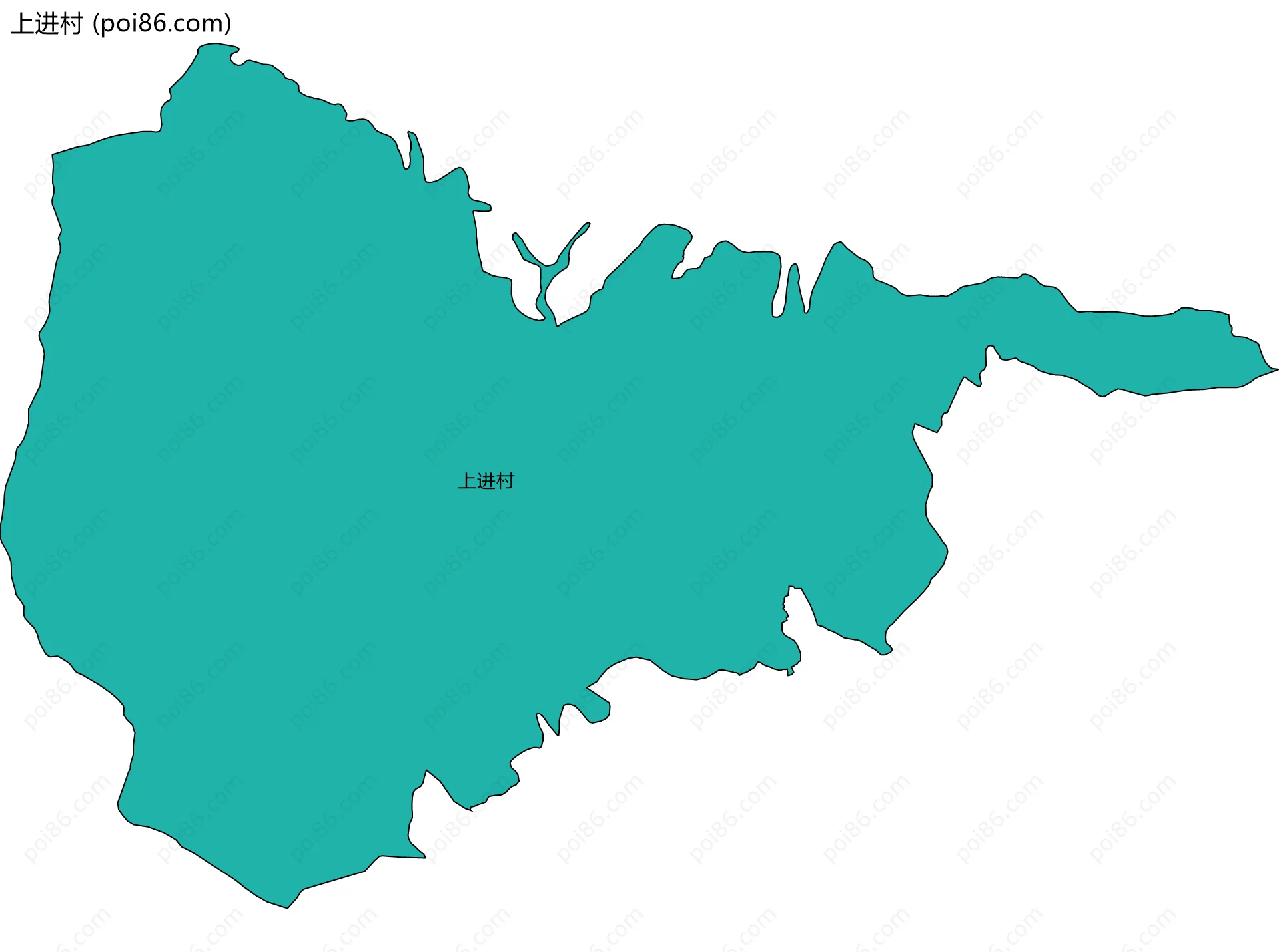 上进村边界地图
