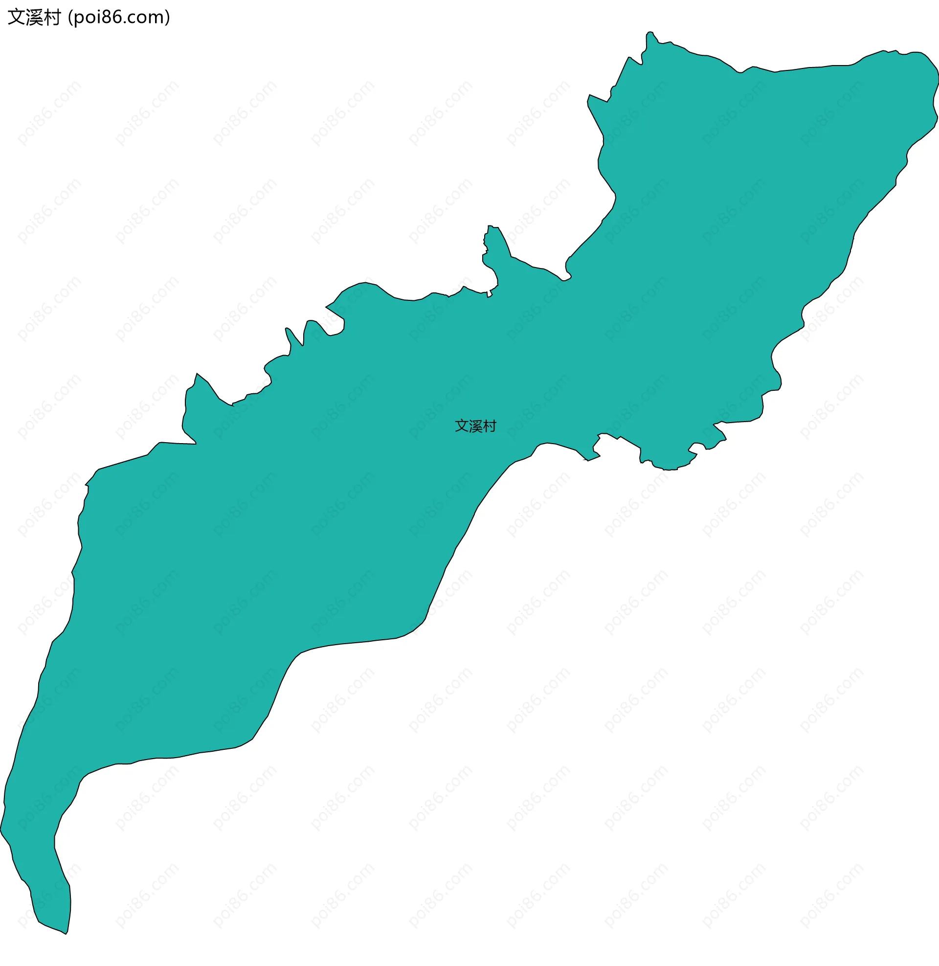 文溪村边界地图