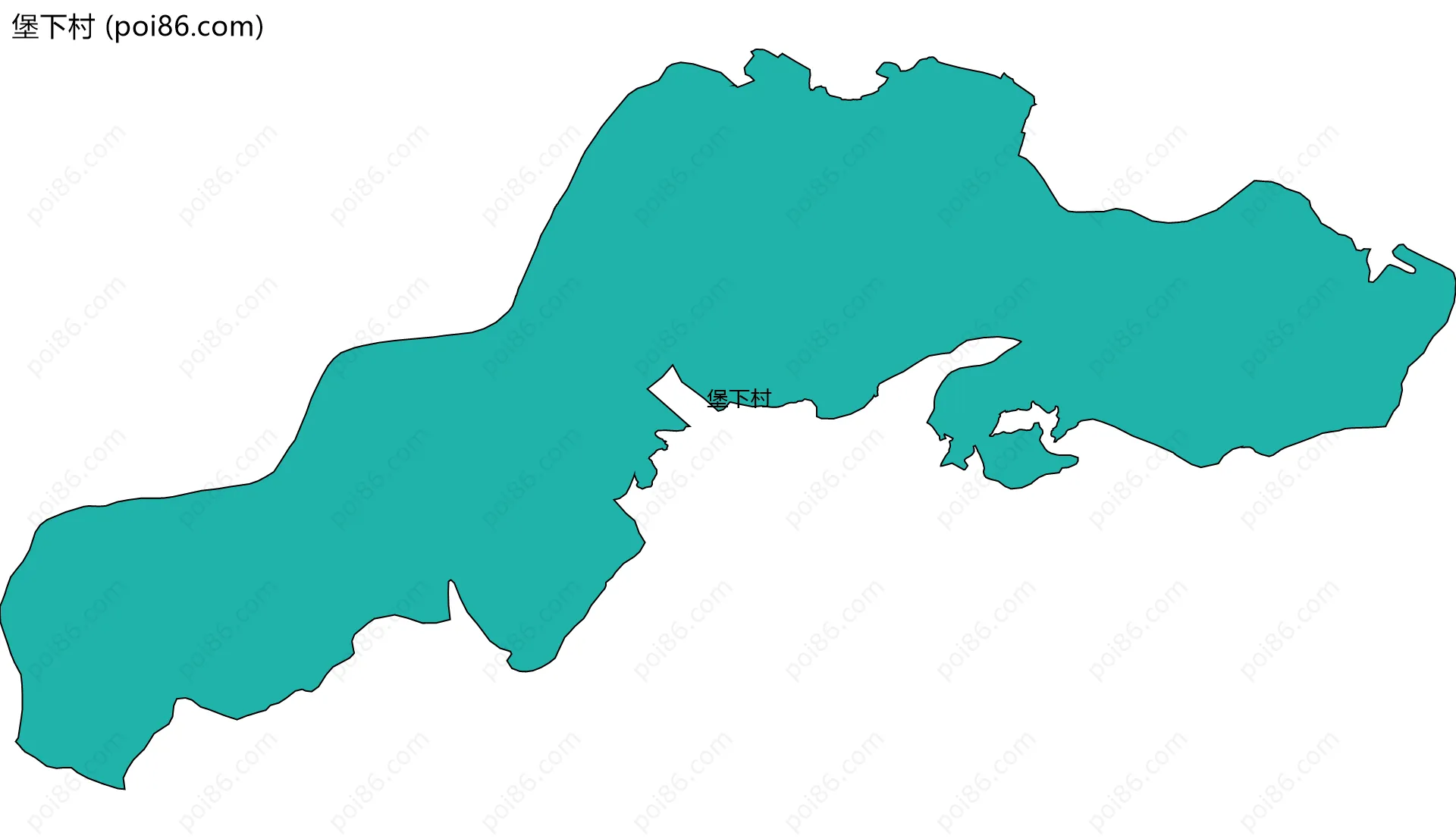 堡下村边界地图
