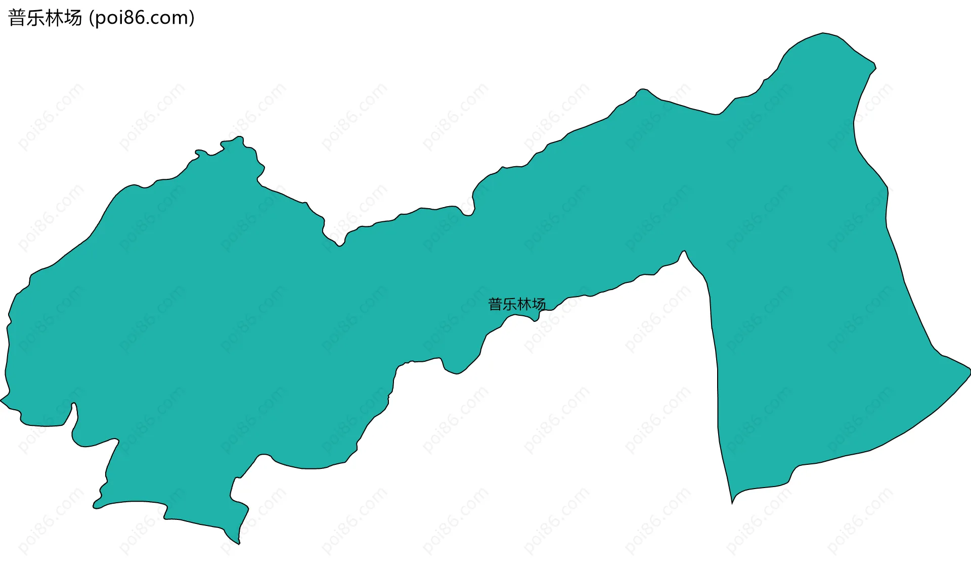 普乐林场边界地图