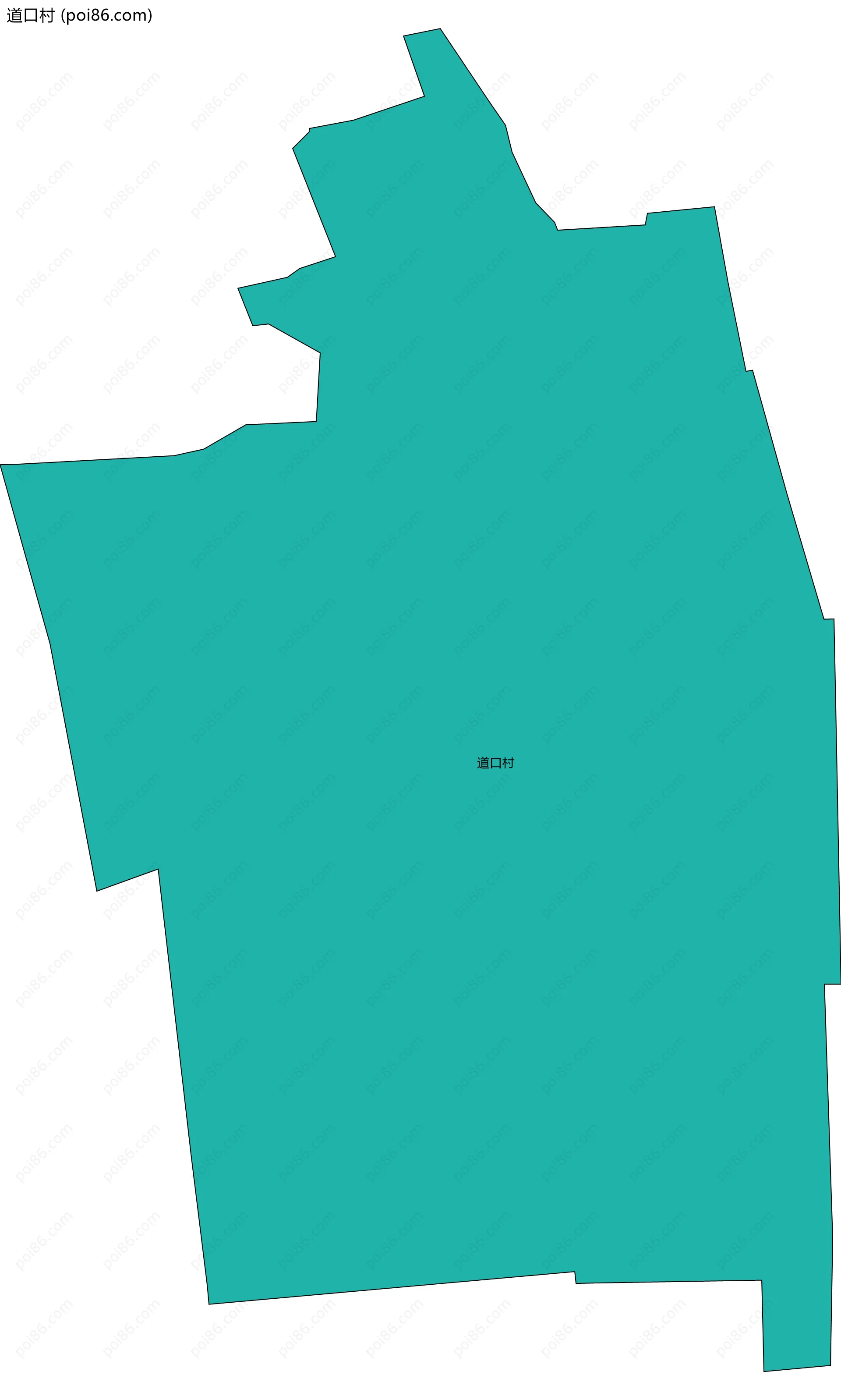 道口村边界地图