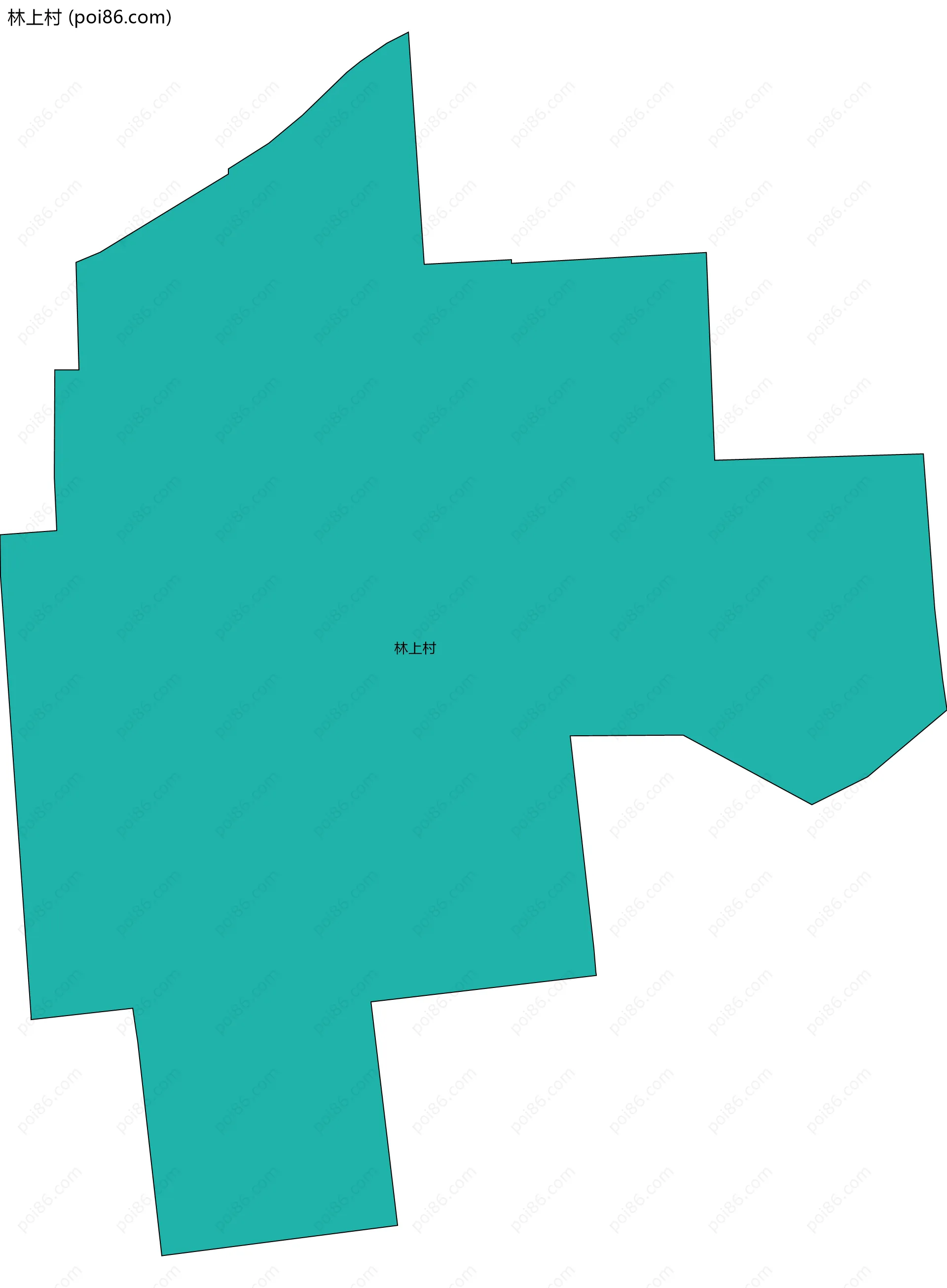 林上村边界地图