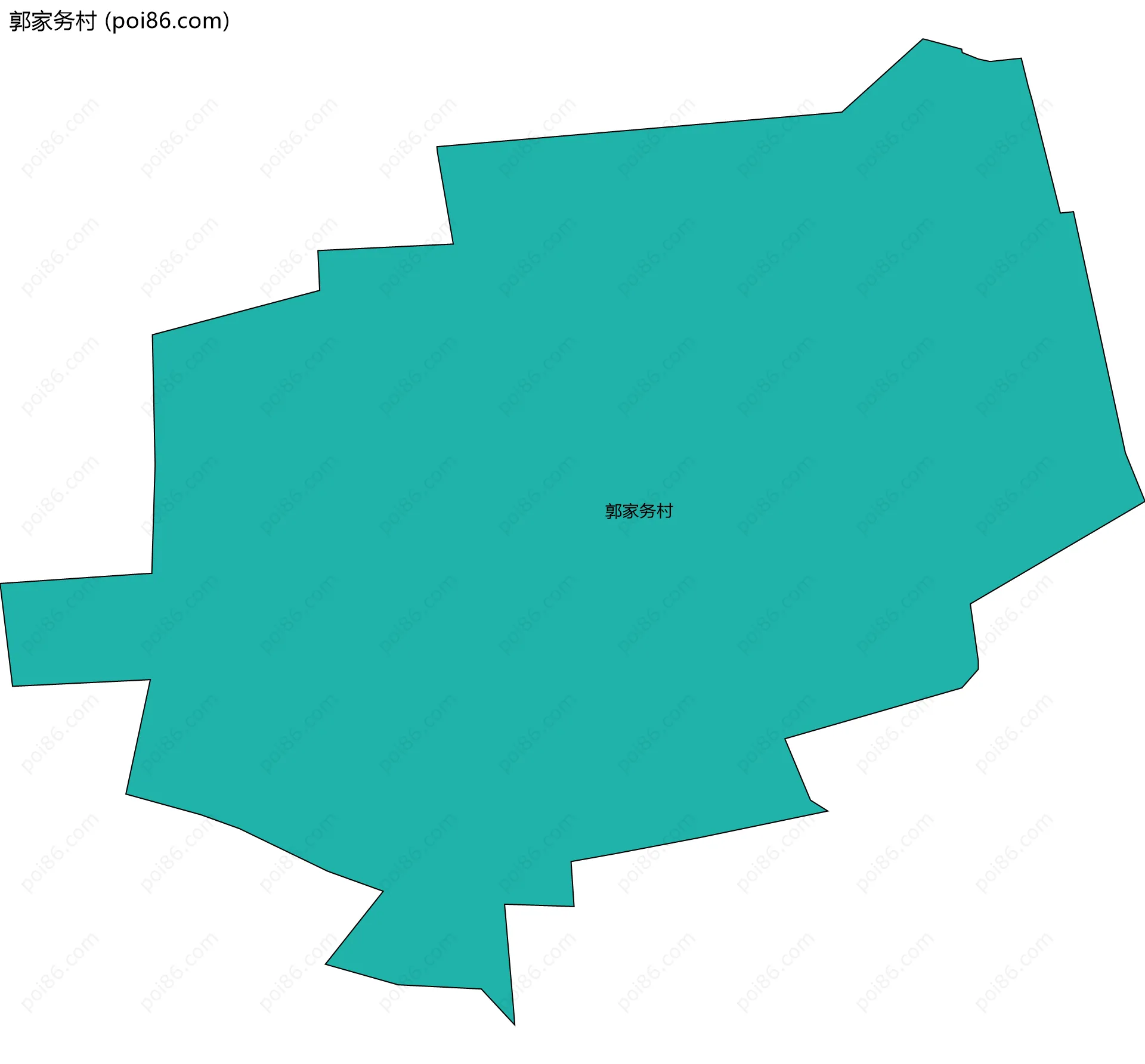 郭家务村边界地图