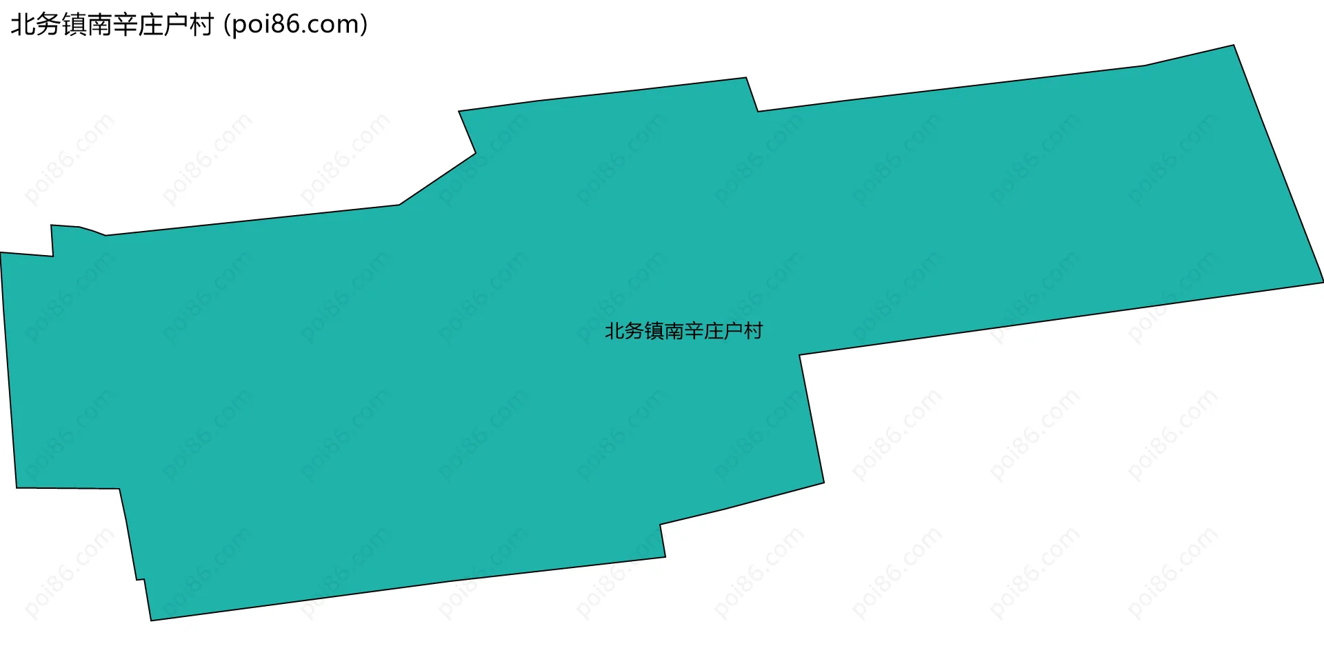 北务镇南辛庄户村边界地图