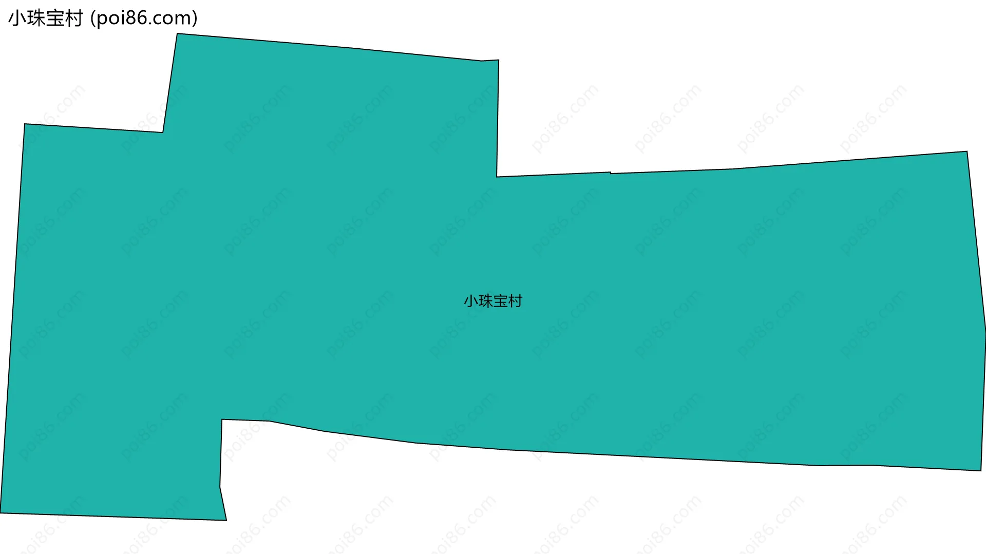 小珠宝村边界地图