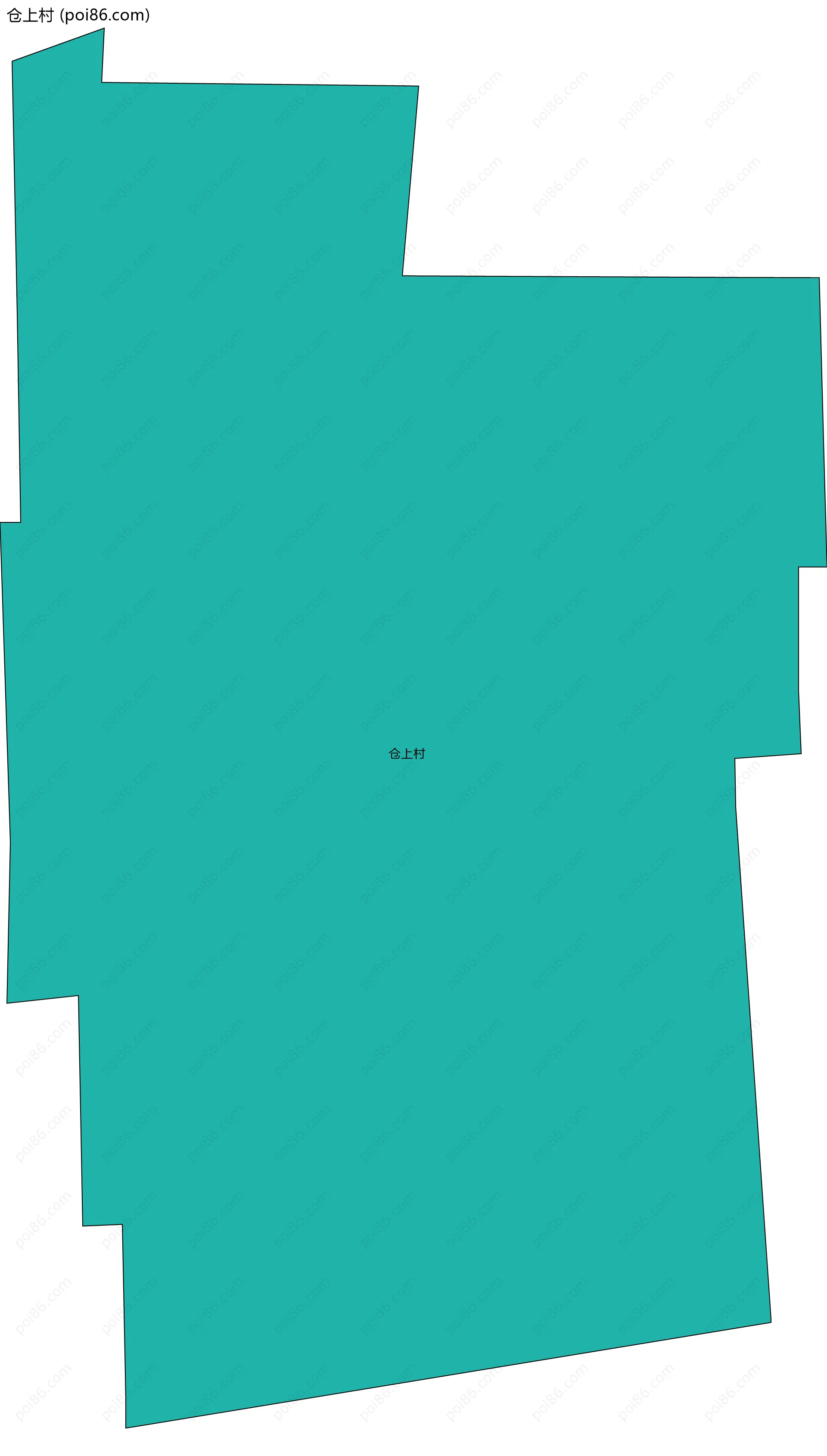 仓上村边界地图