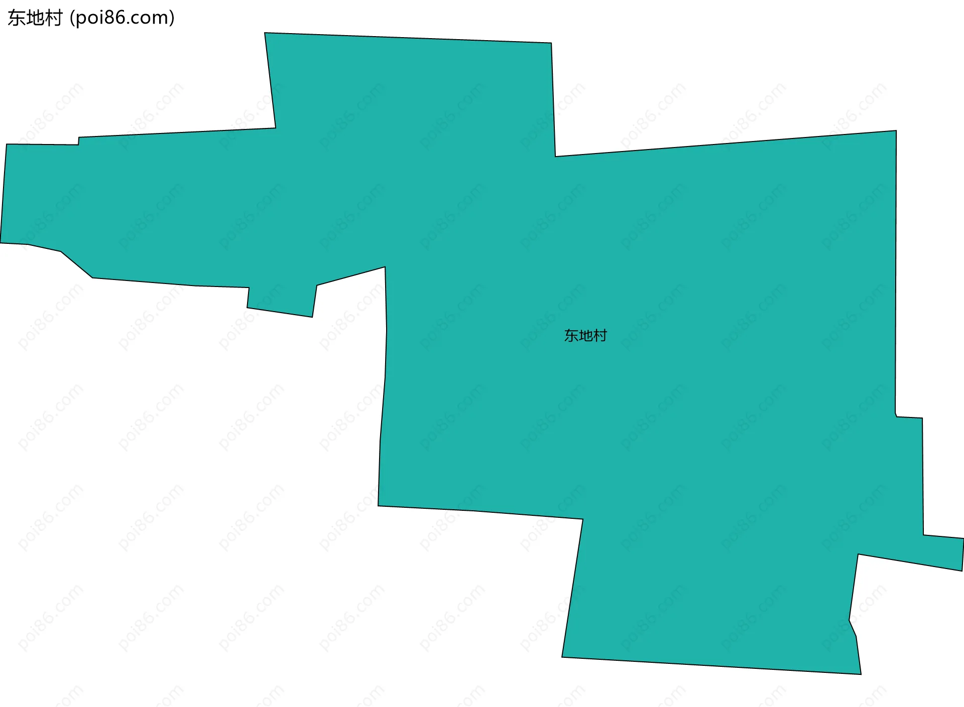 东地村边界地图