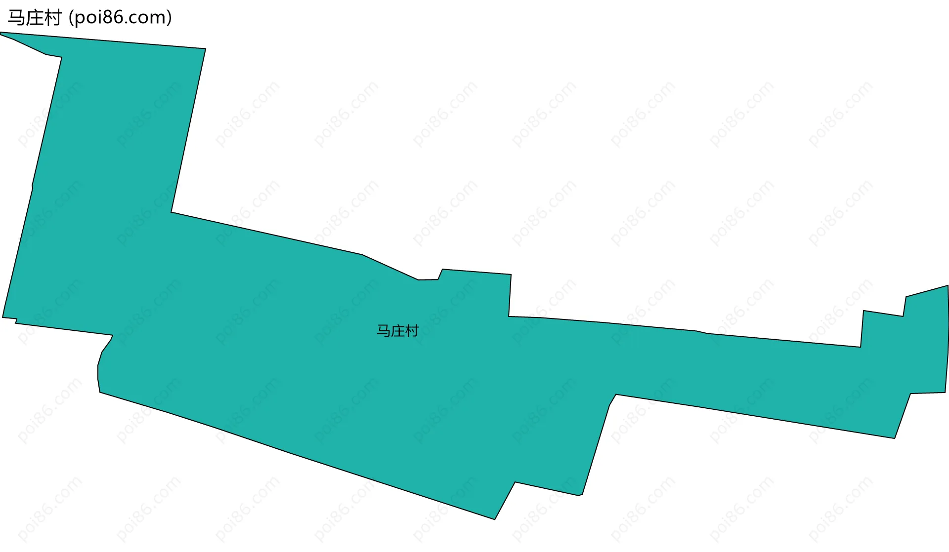 马庄村边界地图
