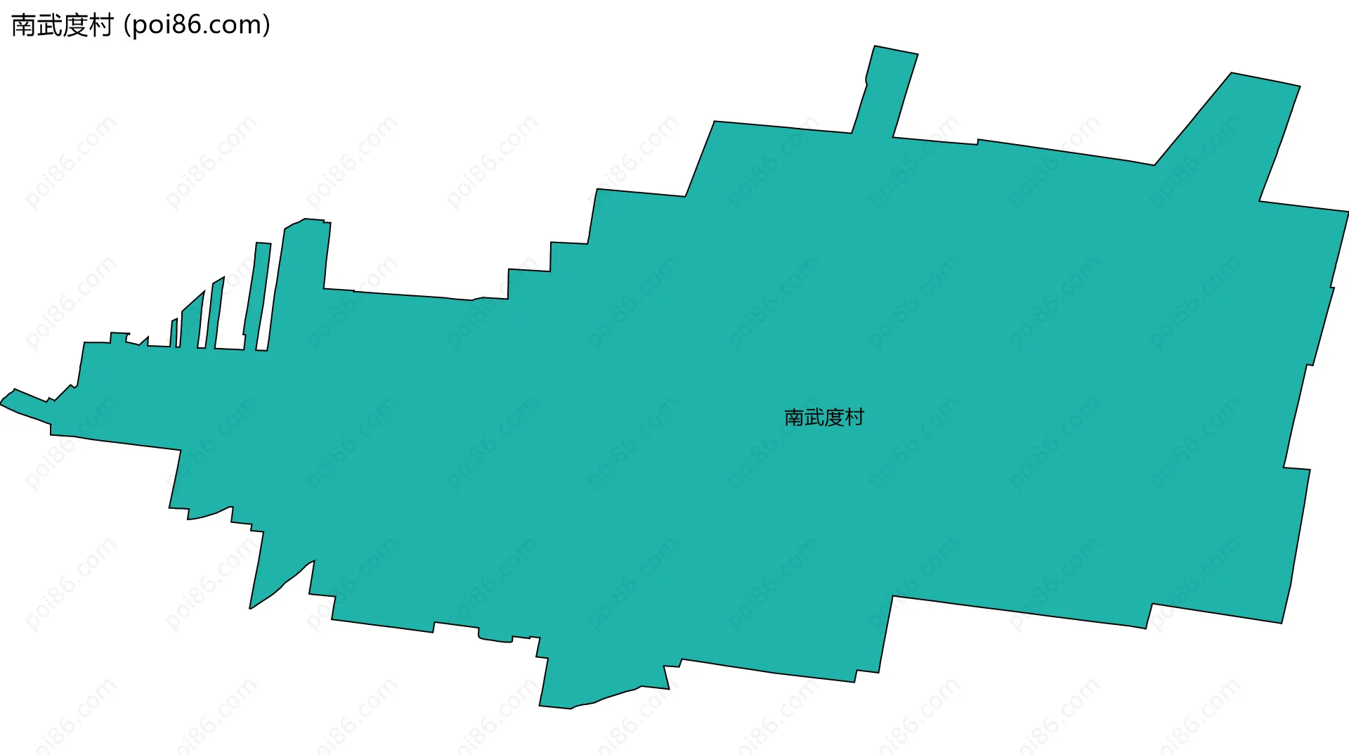 南武度村边界地图