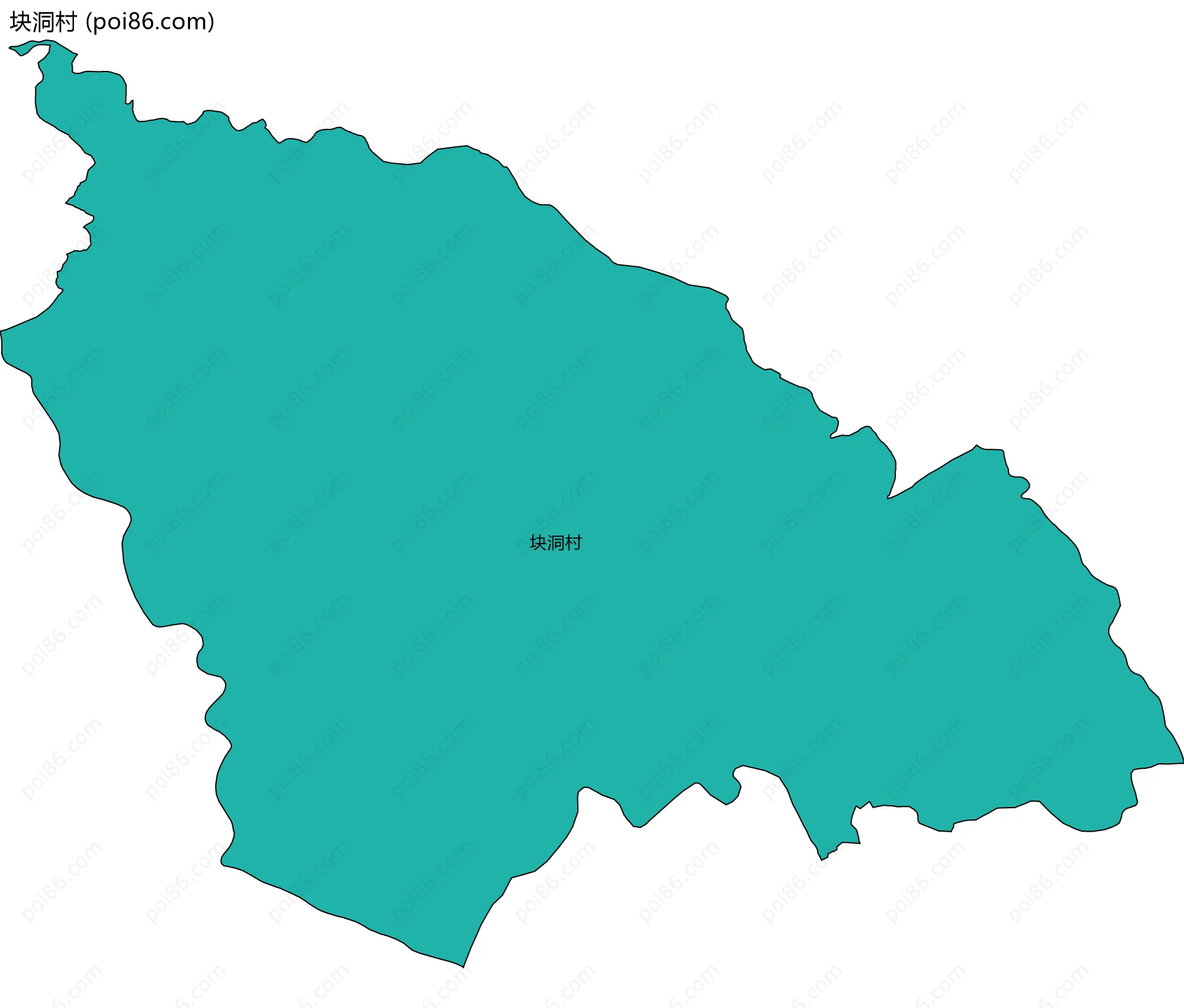 块洞村边界地图