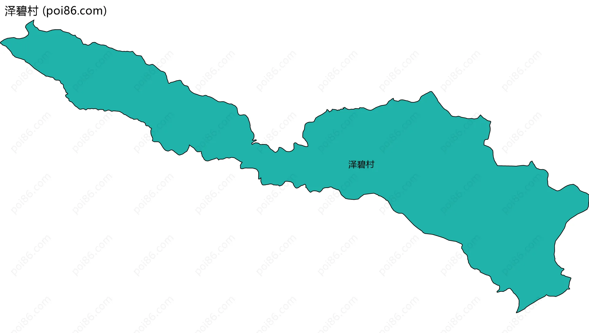 泽碧村边界地图