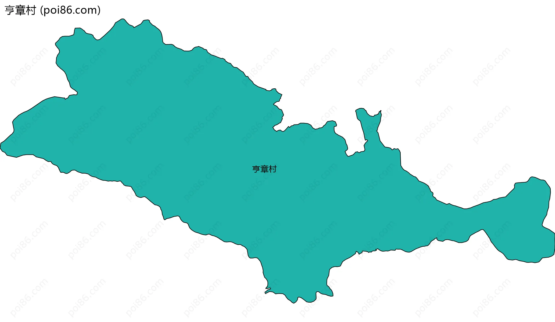 亨章村边界地图