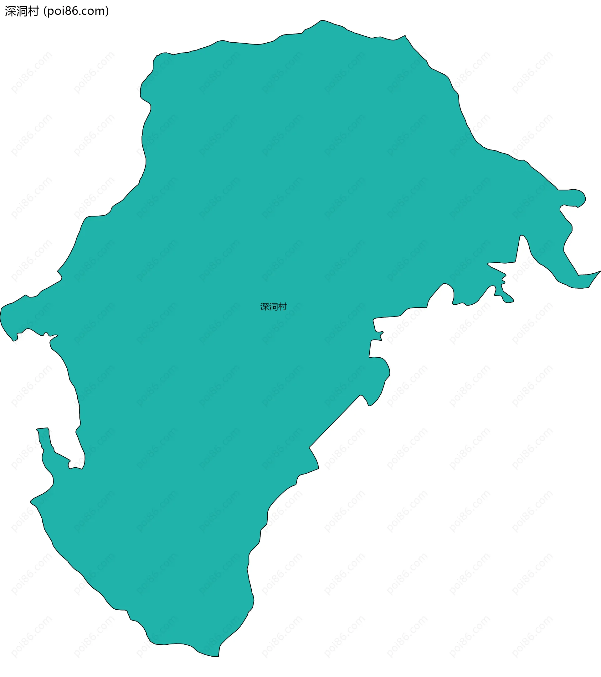 深洞村边界地图