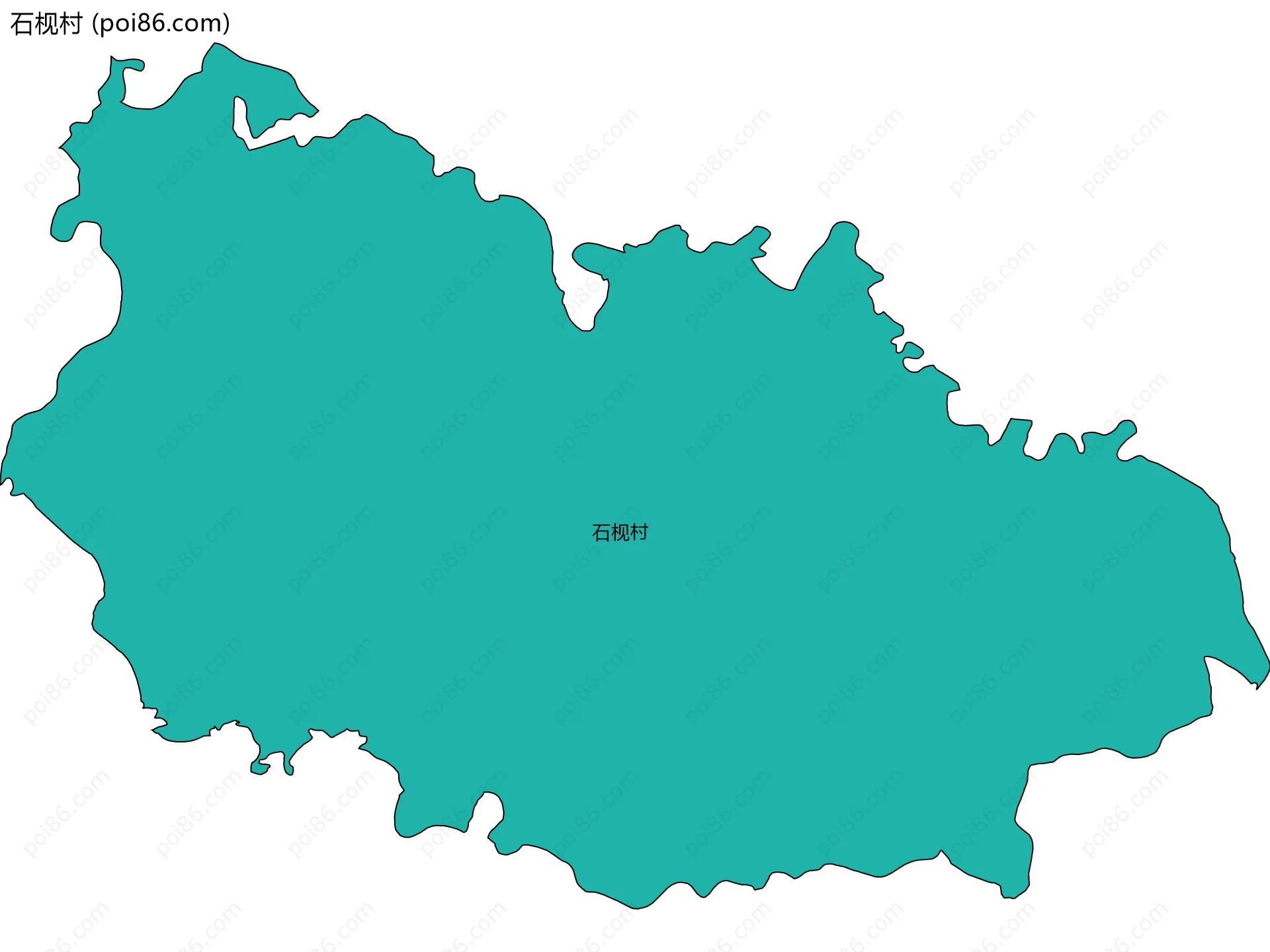 石枧村边界地图