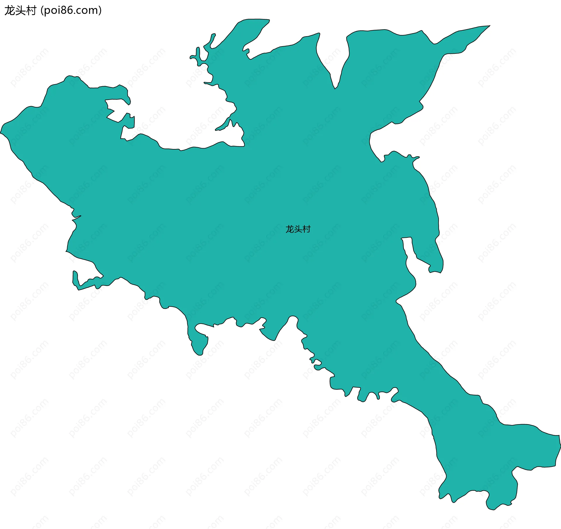 龙头村边界地图