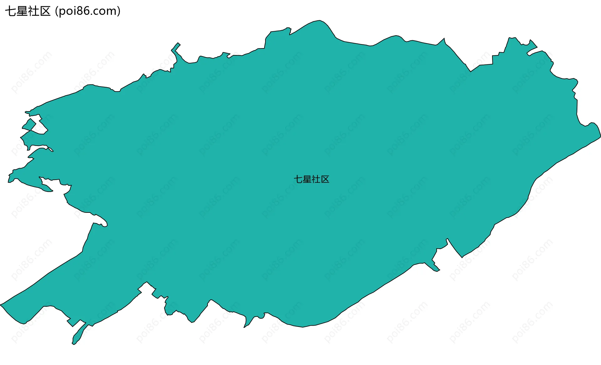 七星社区边界地图