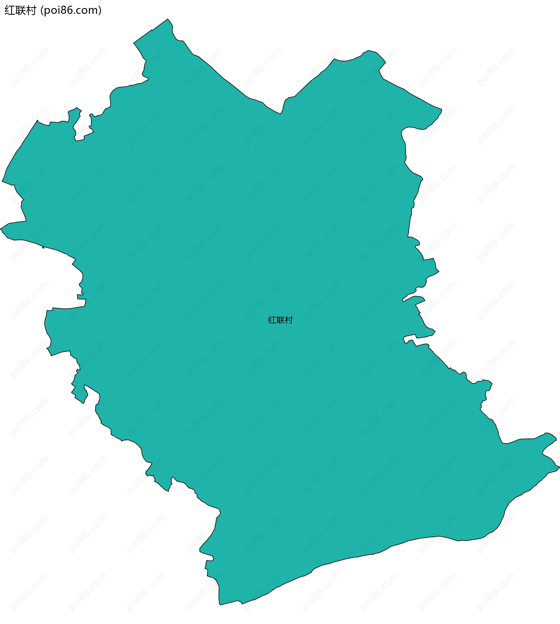 红联村边界地图